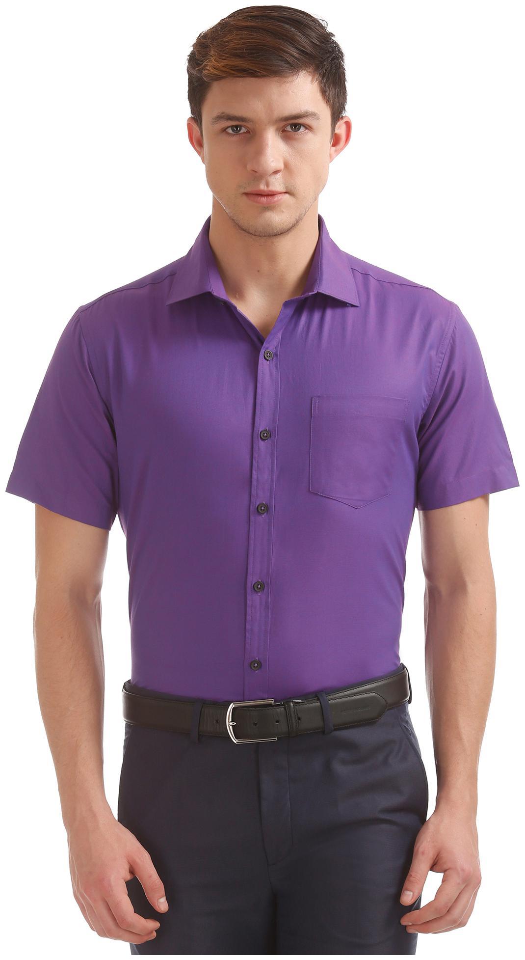 

Excalibur Men Regular fit Formal Shirt - Purple