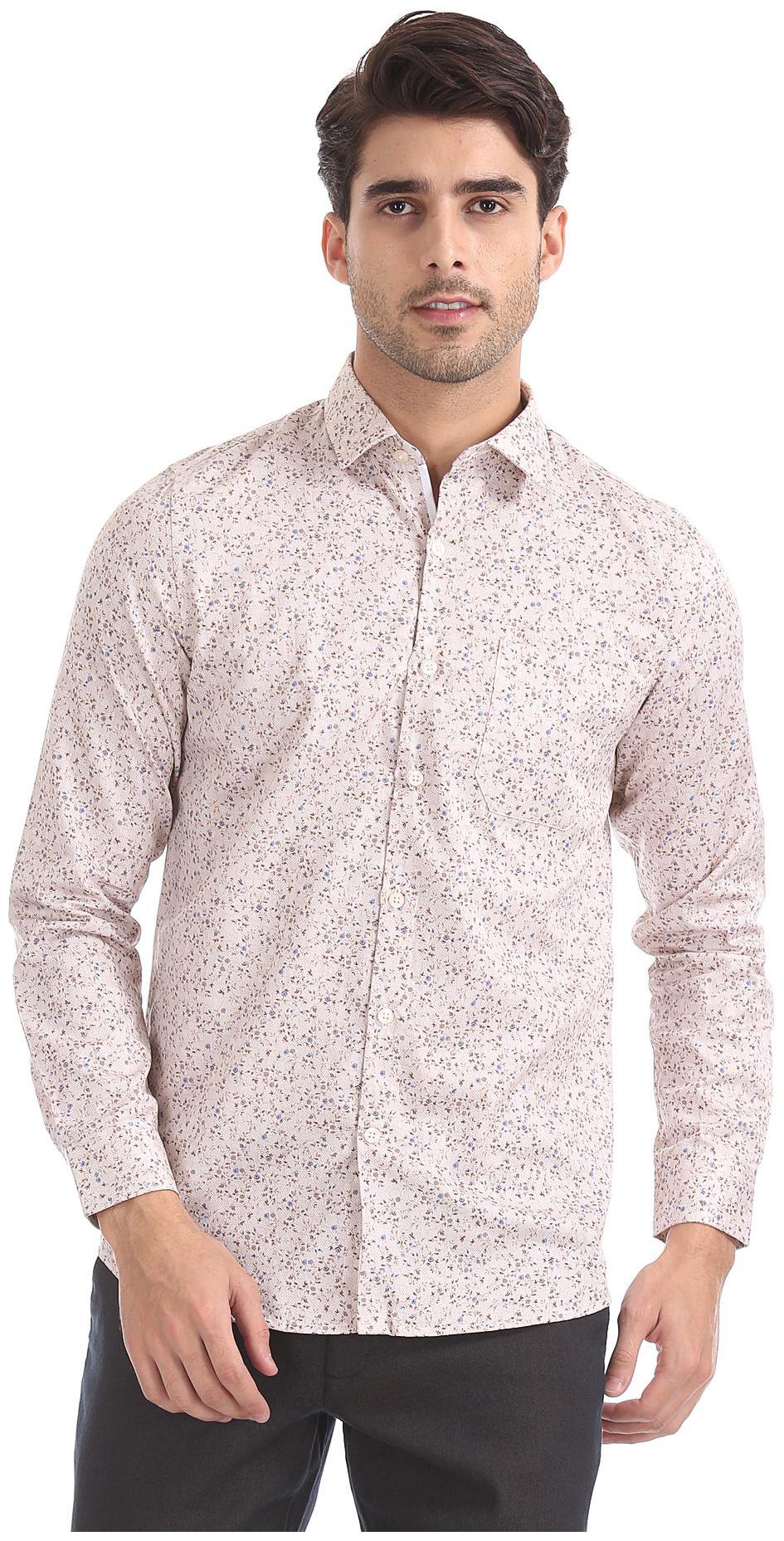 

Excalibur Men Slim fit Formal Shirt - Beige