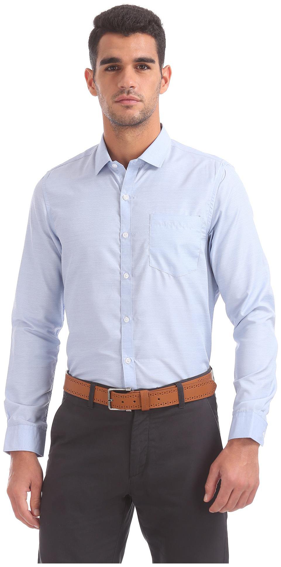 

Excalibur Men Regular fit Formal Shirt - Blue