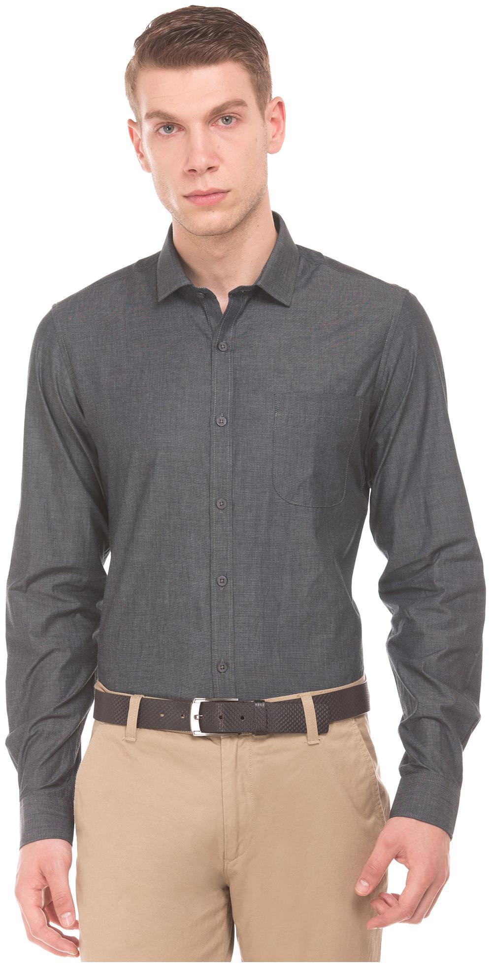 

Excalibur Men Slim fit Formal Shirt - Grey