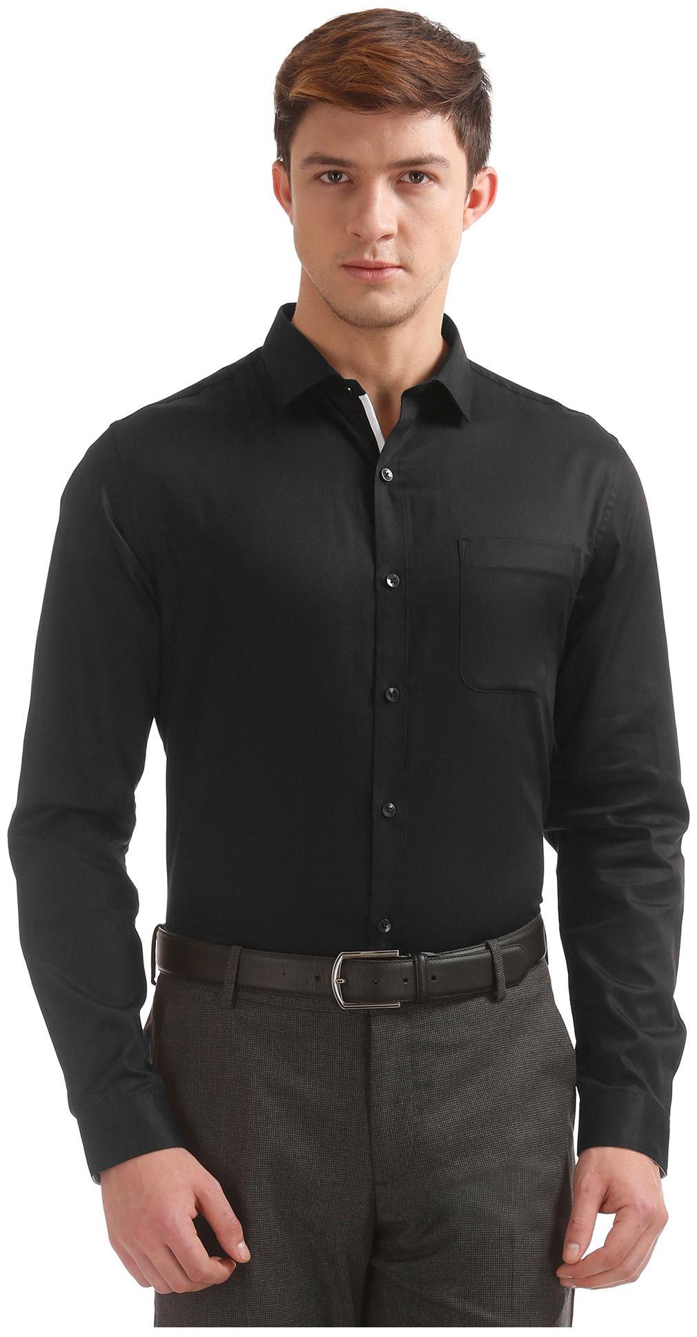 

Excalibur Men Regular fit Formal Shirt - Black