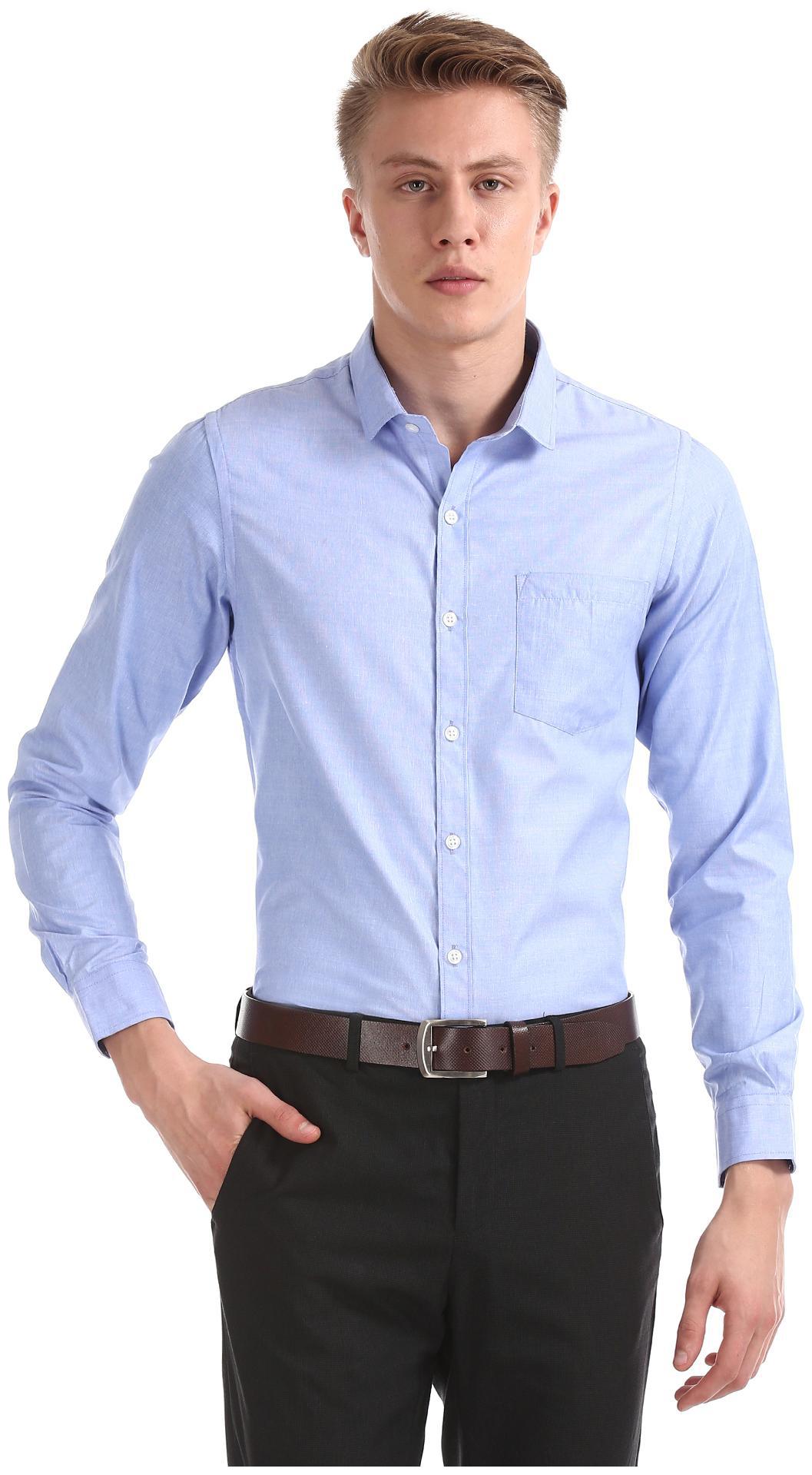 

Excalibur Men Regular fit Formal Shirt - Blue