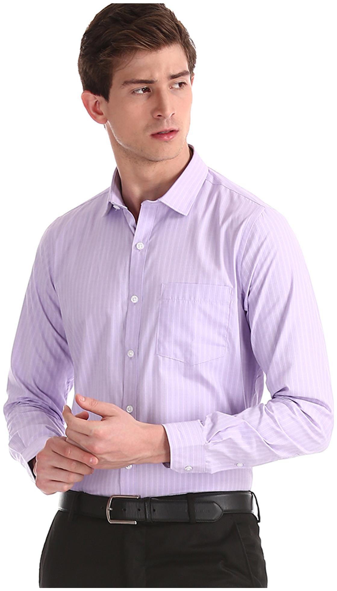 

Excalibur Men Regular fit Formal Shirt - Purple
