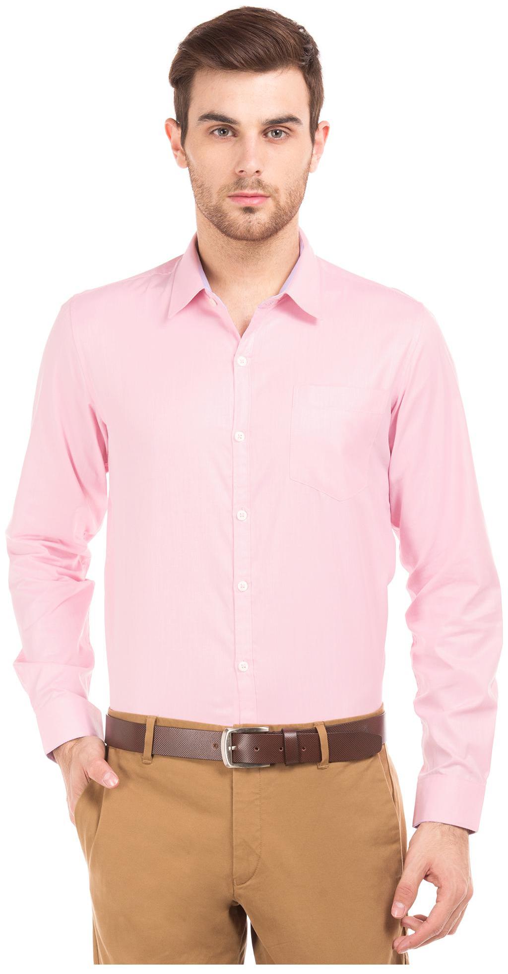 

Excalibur Men Slim fit Formal Shirt - Pink