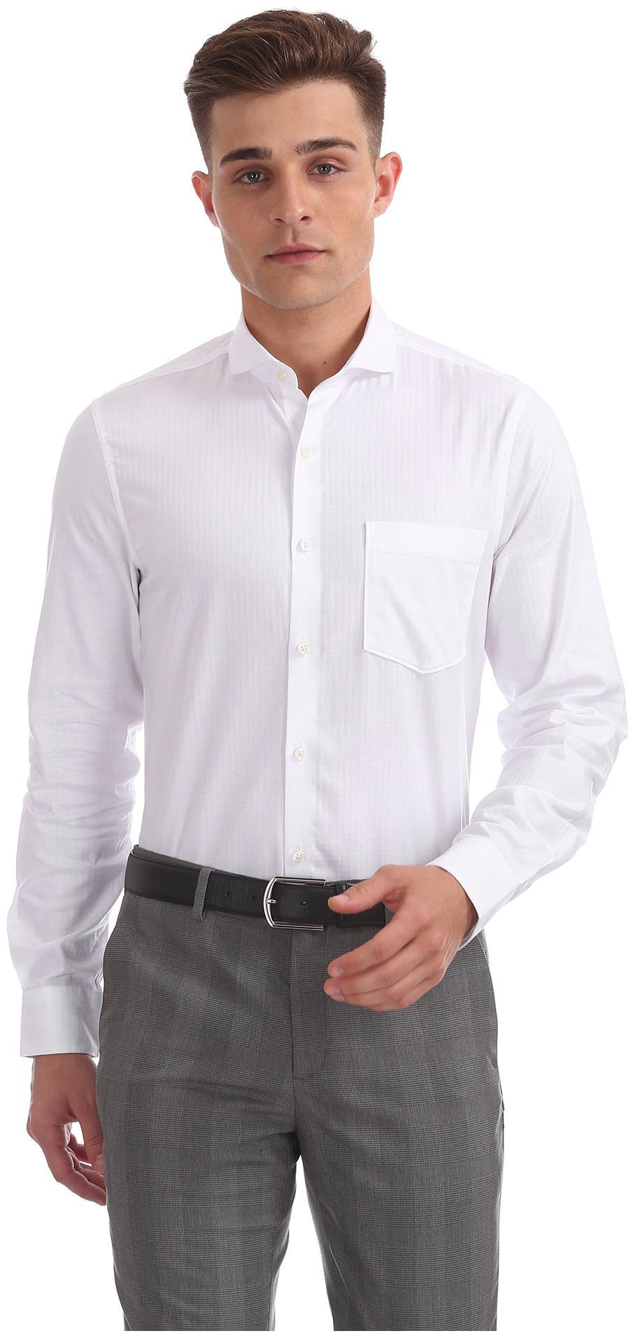 

Excalibur Men Slim fit Formal Shirt - White