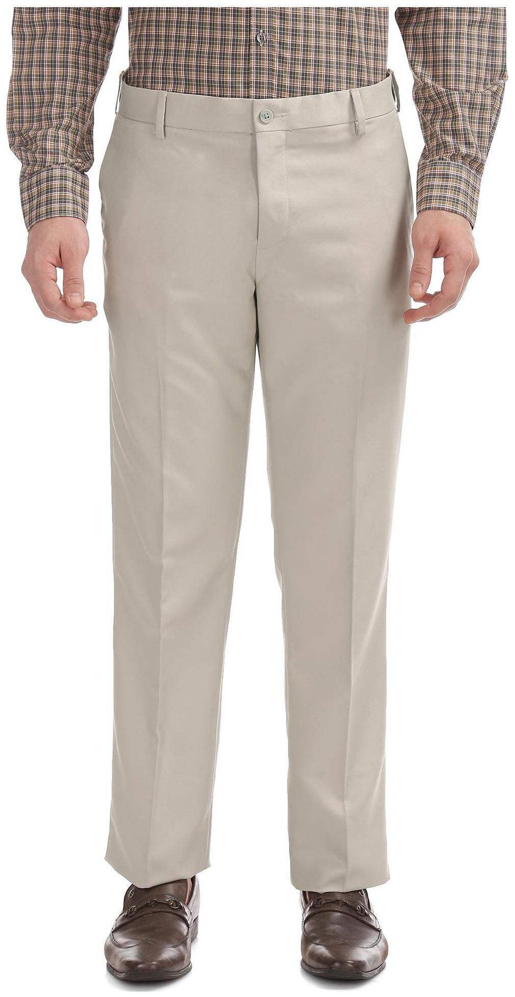 

Excalibur Men Solid Regular Fit Formal Trouser - Grey