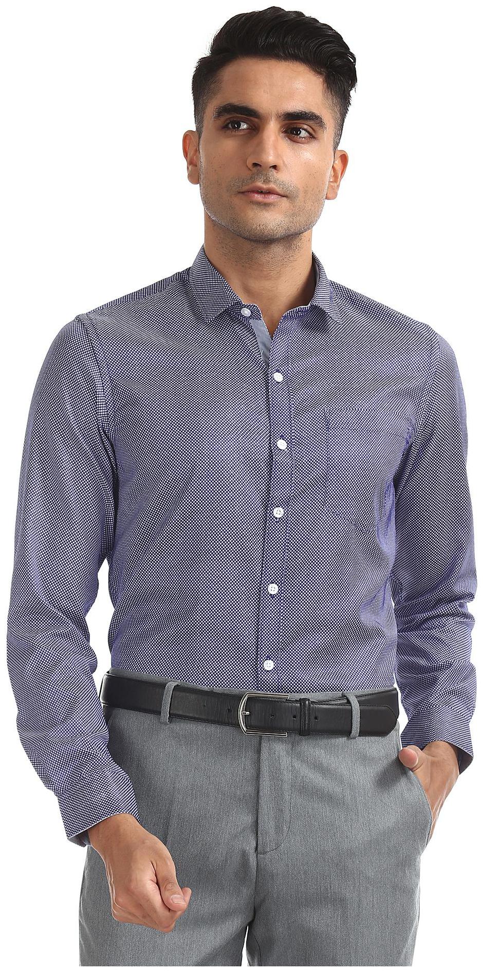 

Excalibur Men Regular fit Formal Shirt - Blue