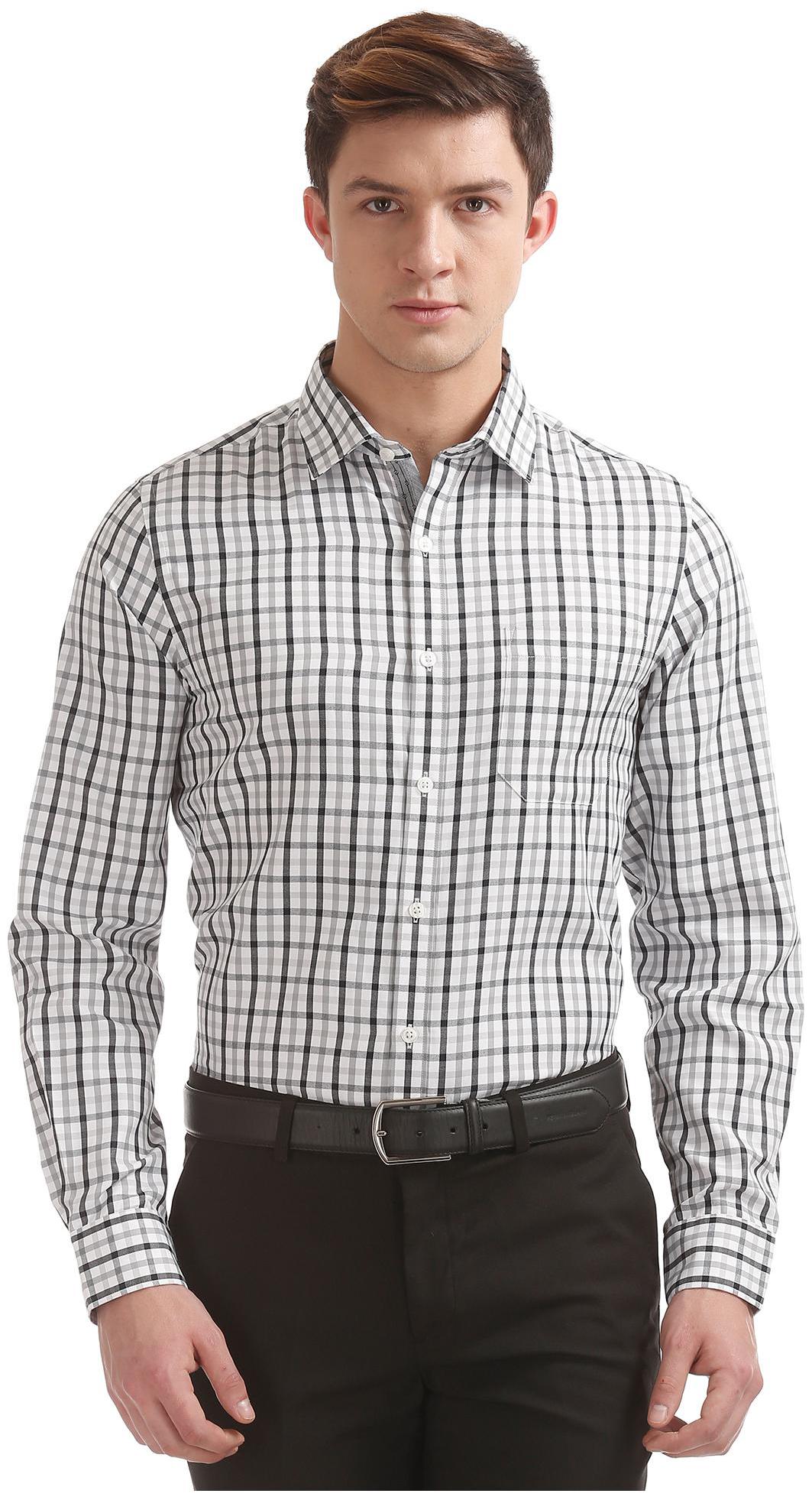 

Excalibur Men Slim fit Formal Shirt - Grey