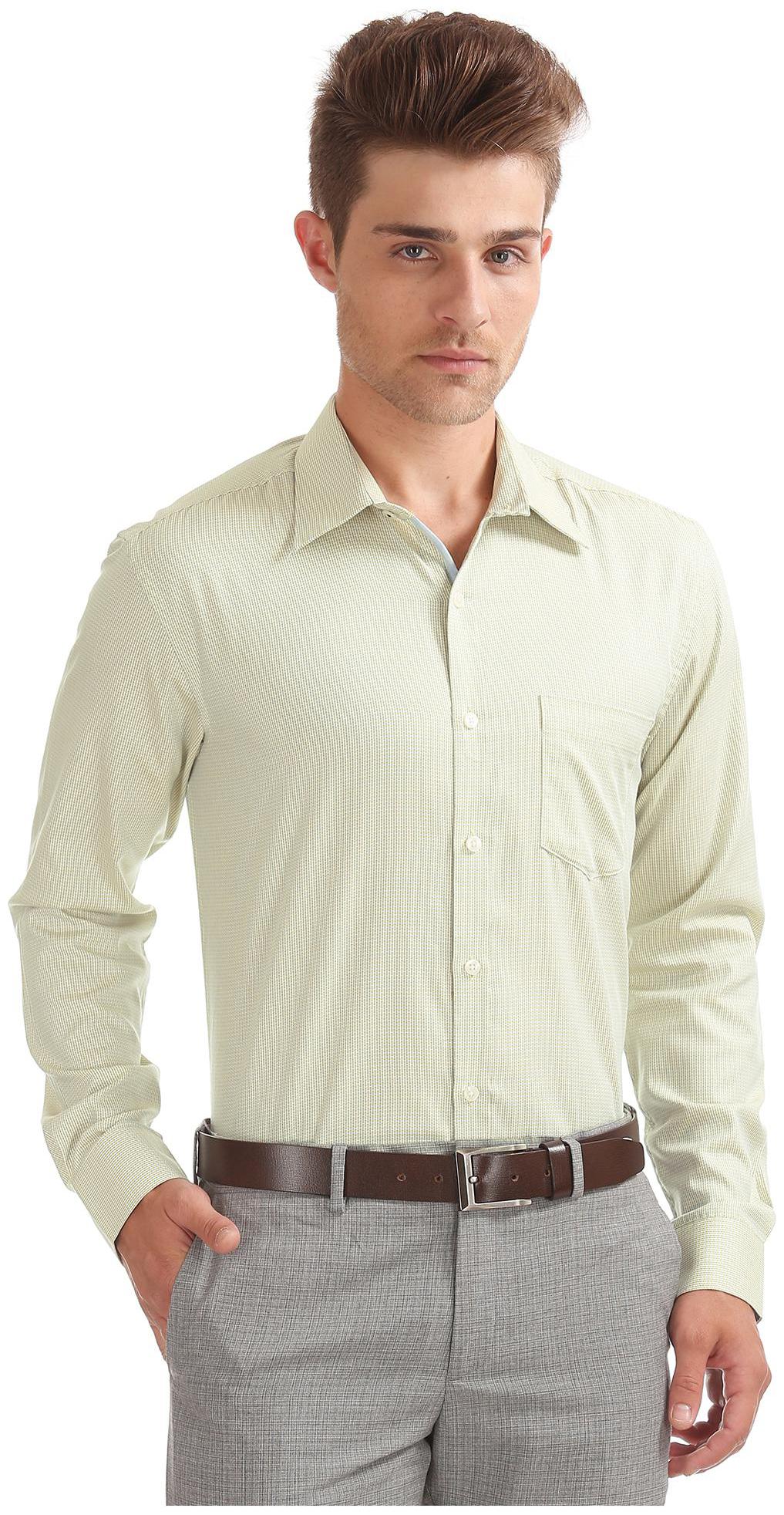 

Excalibur Men Regular fit Formal Shirt - Green