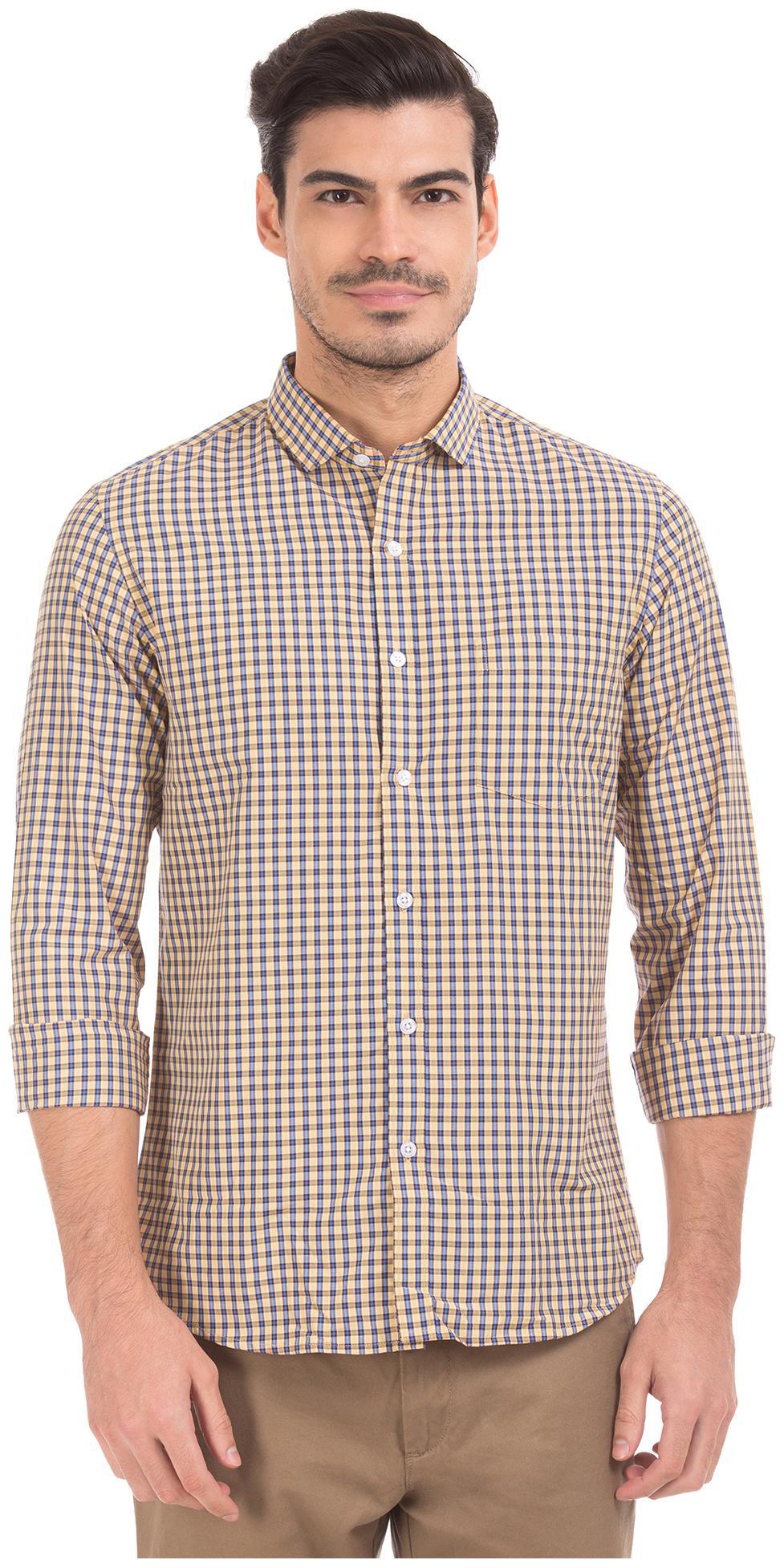 

Excalibur Men Slim fit Formal Shirt - Beige