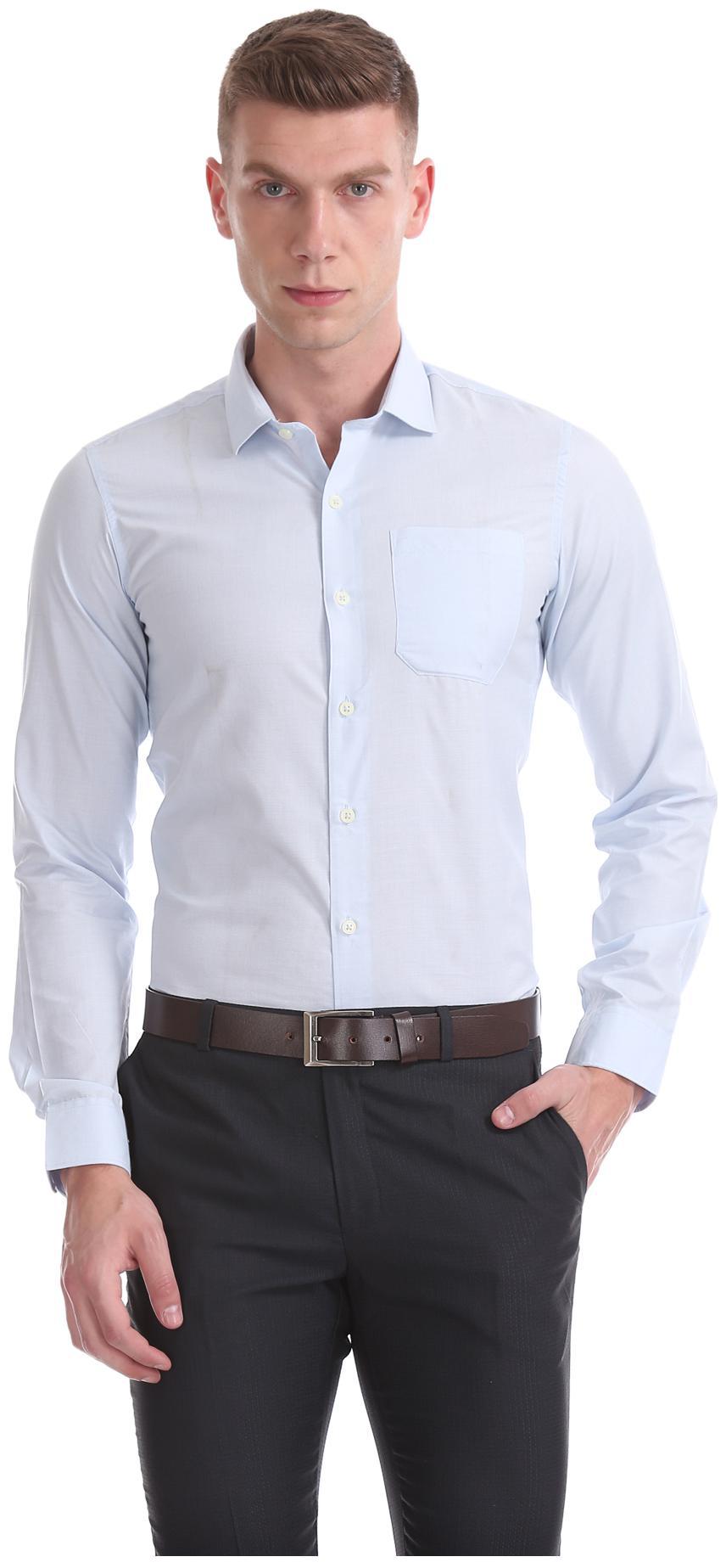 

Excalibur Men Slim fit Formal Shirt - Blue