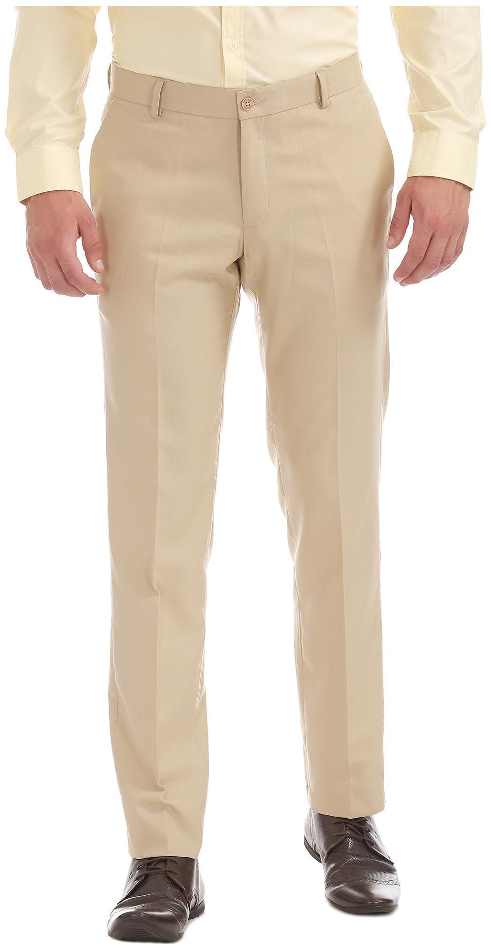 

Excalibur Men Solid Slim Fit Formal Trouser - Brown
