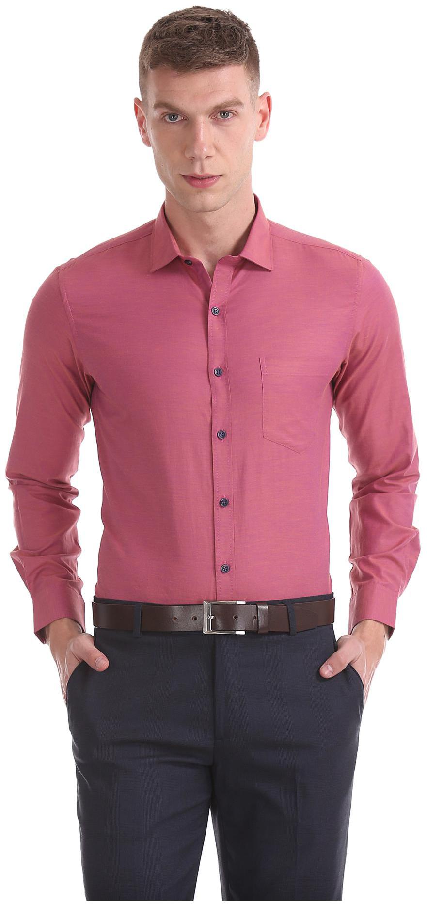 

Excalibur Men Regular fit Formal Shirt - Pink