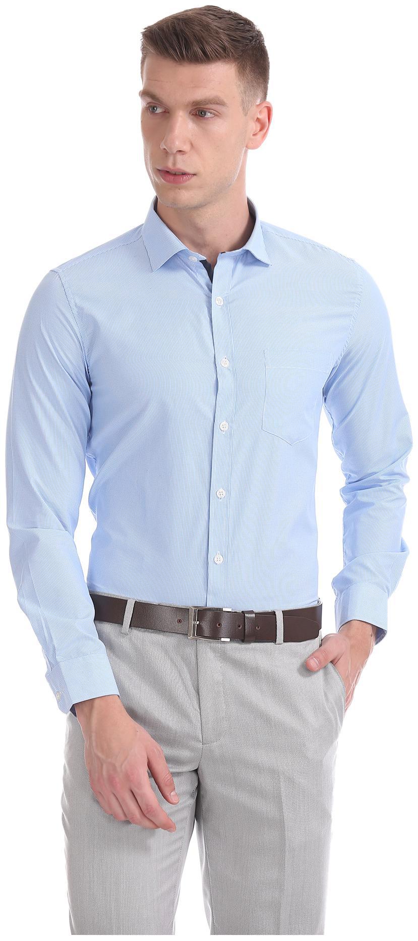 

Excalibur Men Slim fit Formal Shirt - Blue
