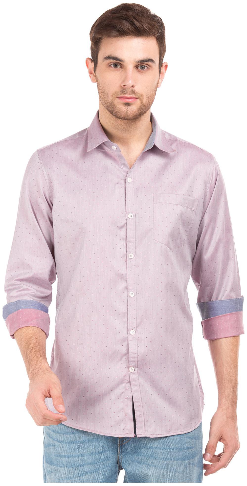 

Excalibur Men Slim fit Formal Shirt - Pink