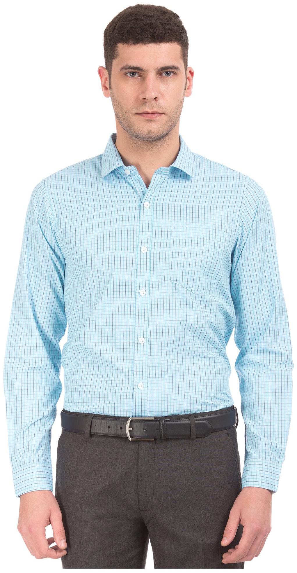 

Excalibur Men Slim fit Formal Shirt - Blue