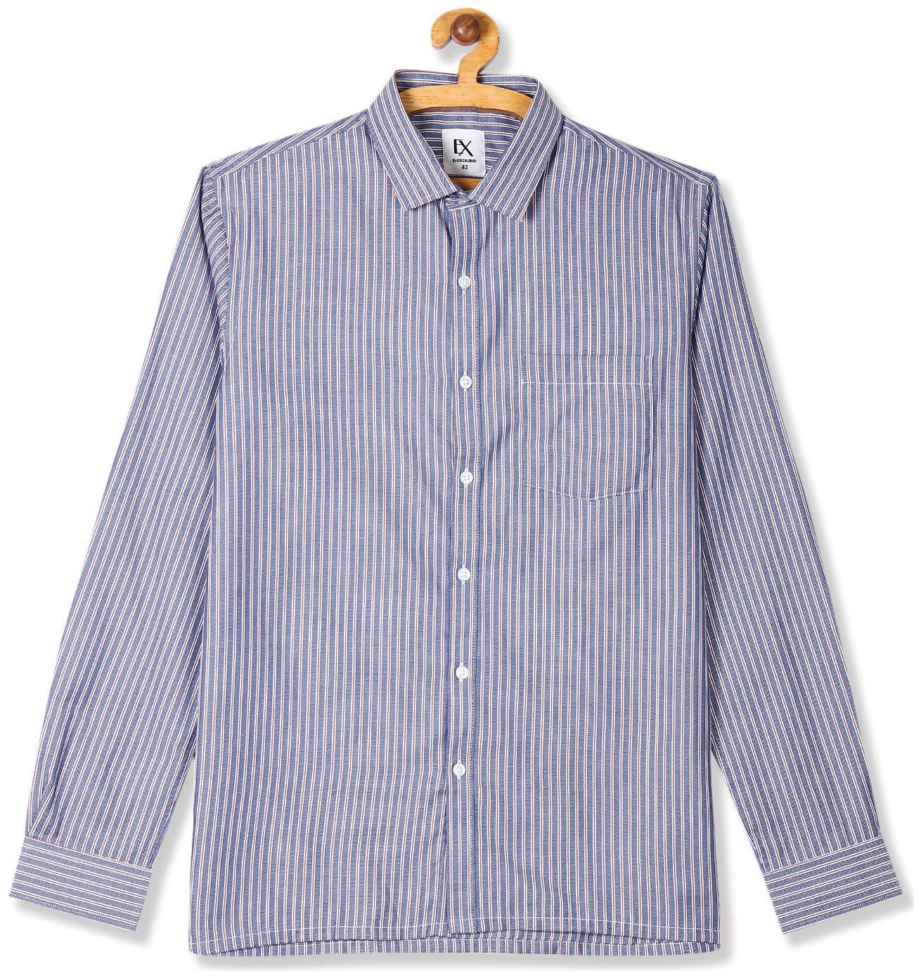 

Excalibur Men Regular fit Formal Shirt - Blue