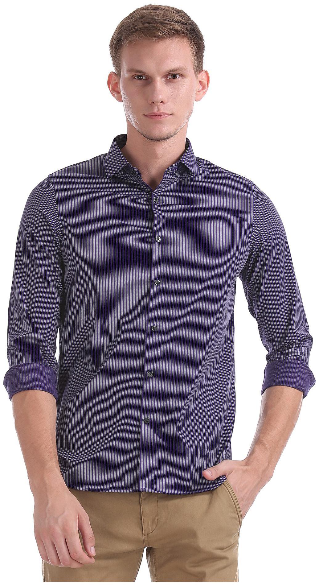

Excalibur Men Slim fit Formal Shirt - Purple