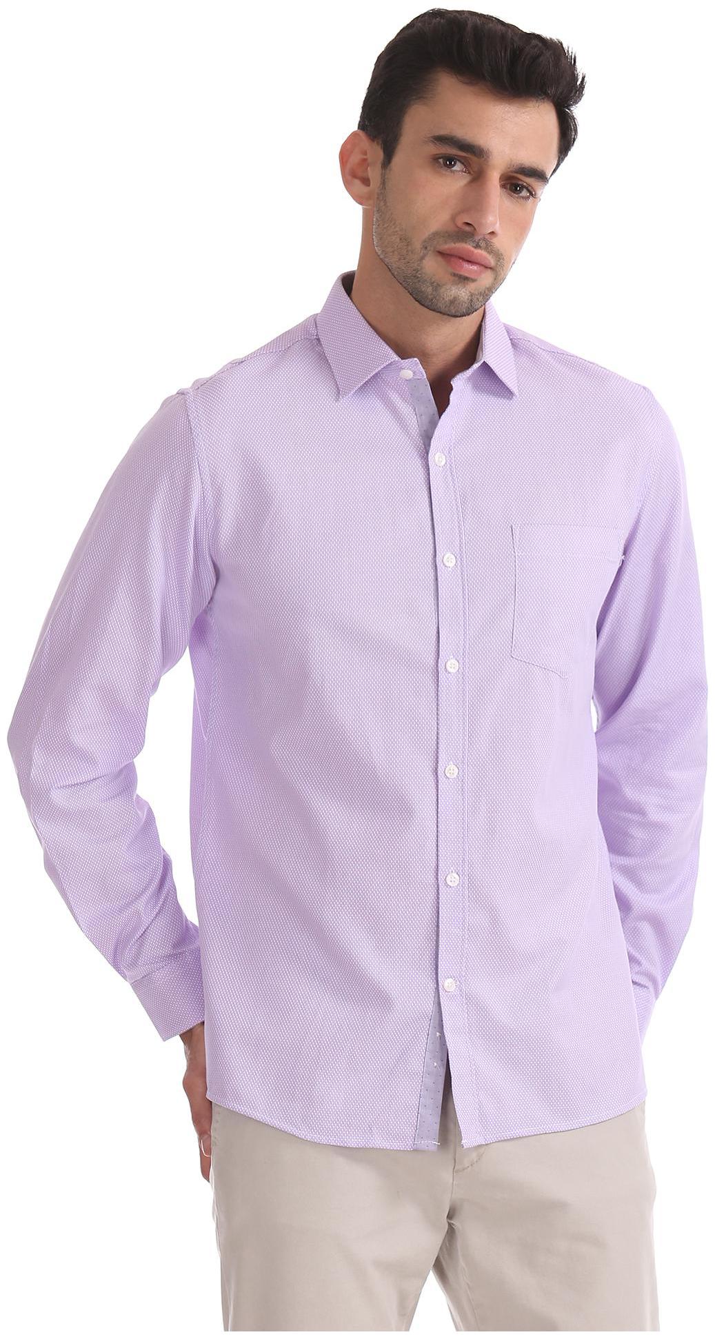 

Excalibur Men Regular fit Formal Shirt - Purple