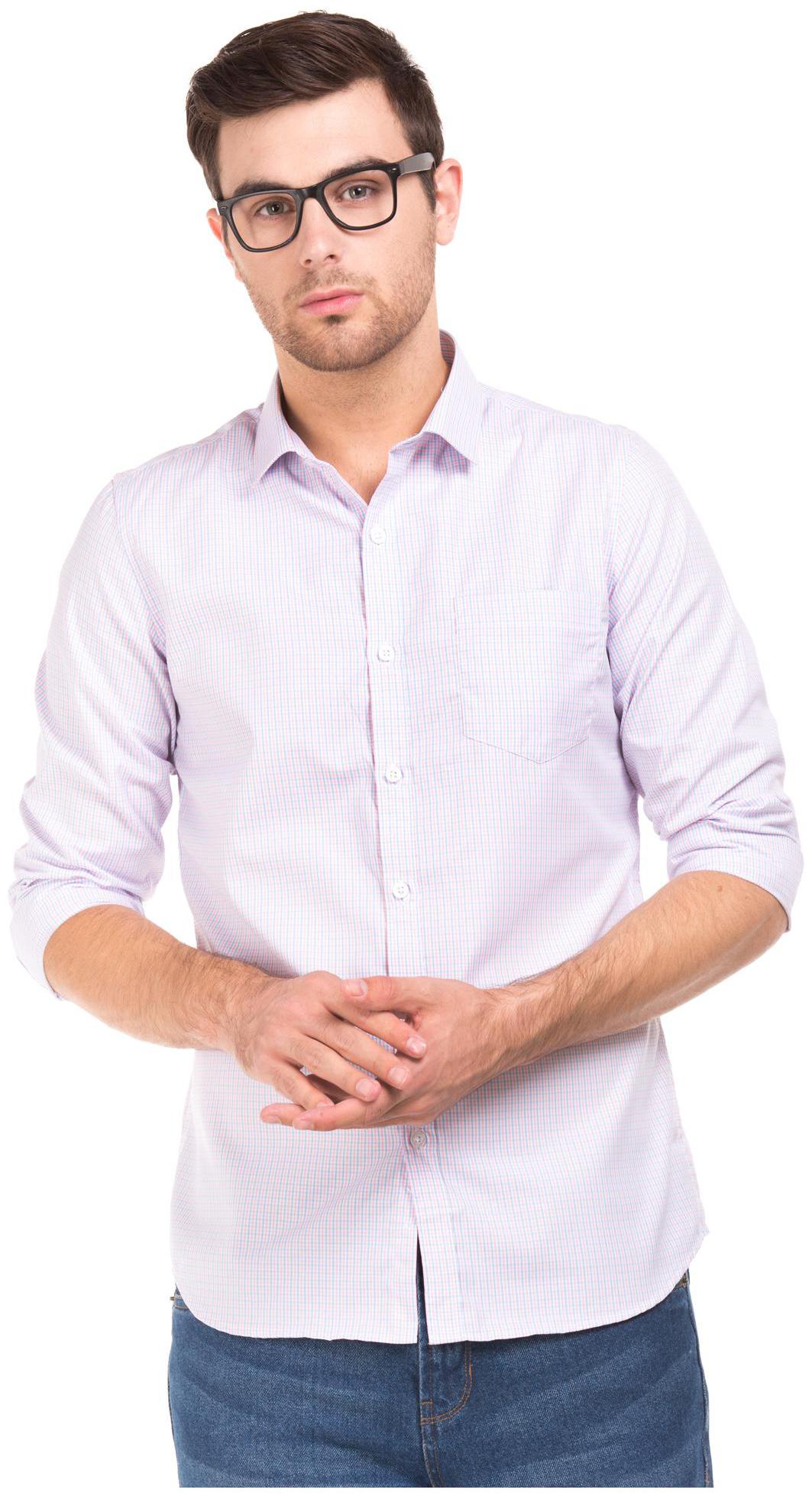 

Excalibur Men Multi Checked Slim Fit Casual Shirt
