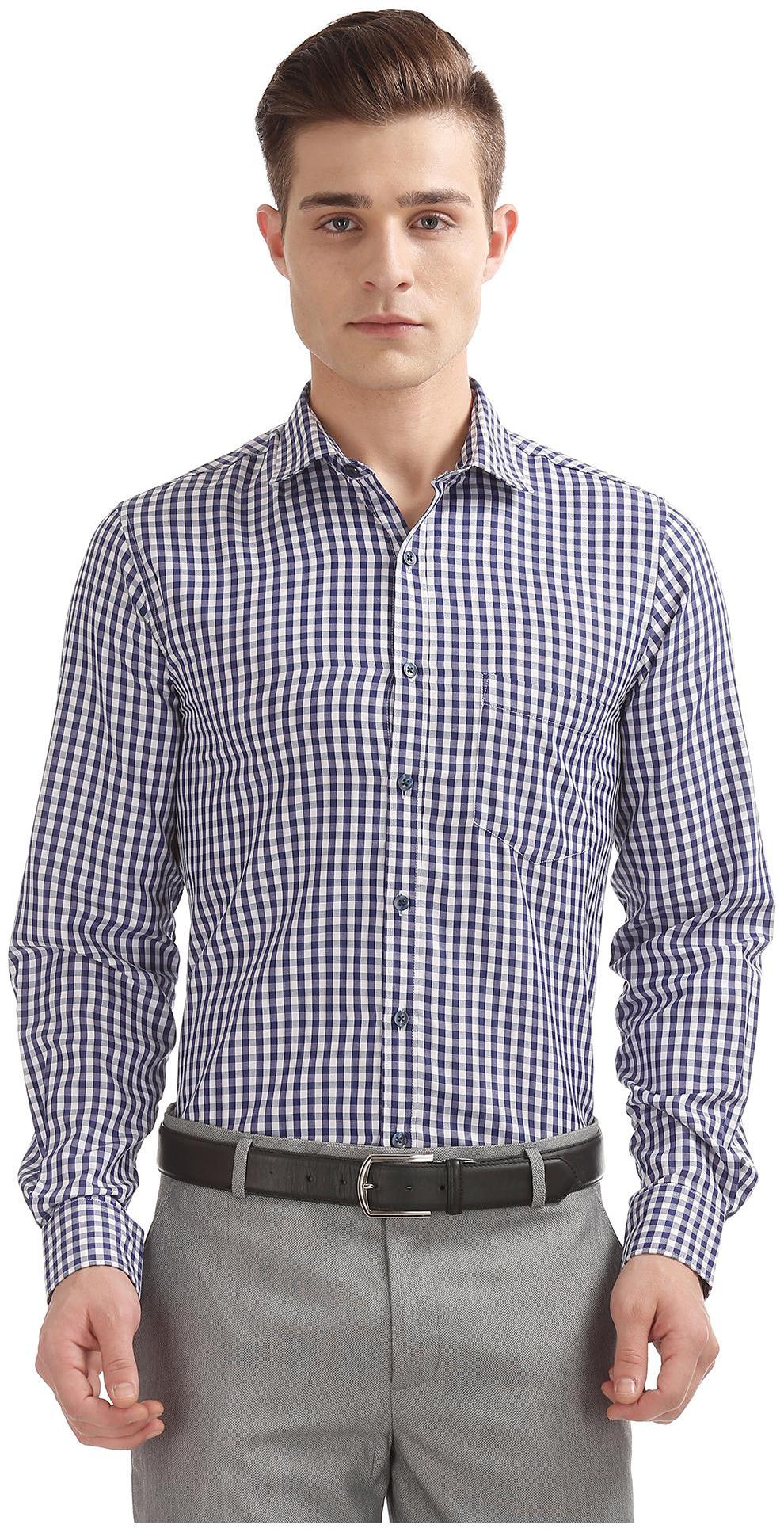 

Excalibur Men Slim fit Formal Shirt - Blue
