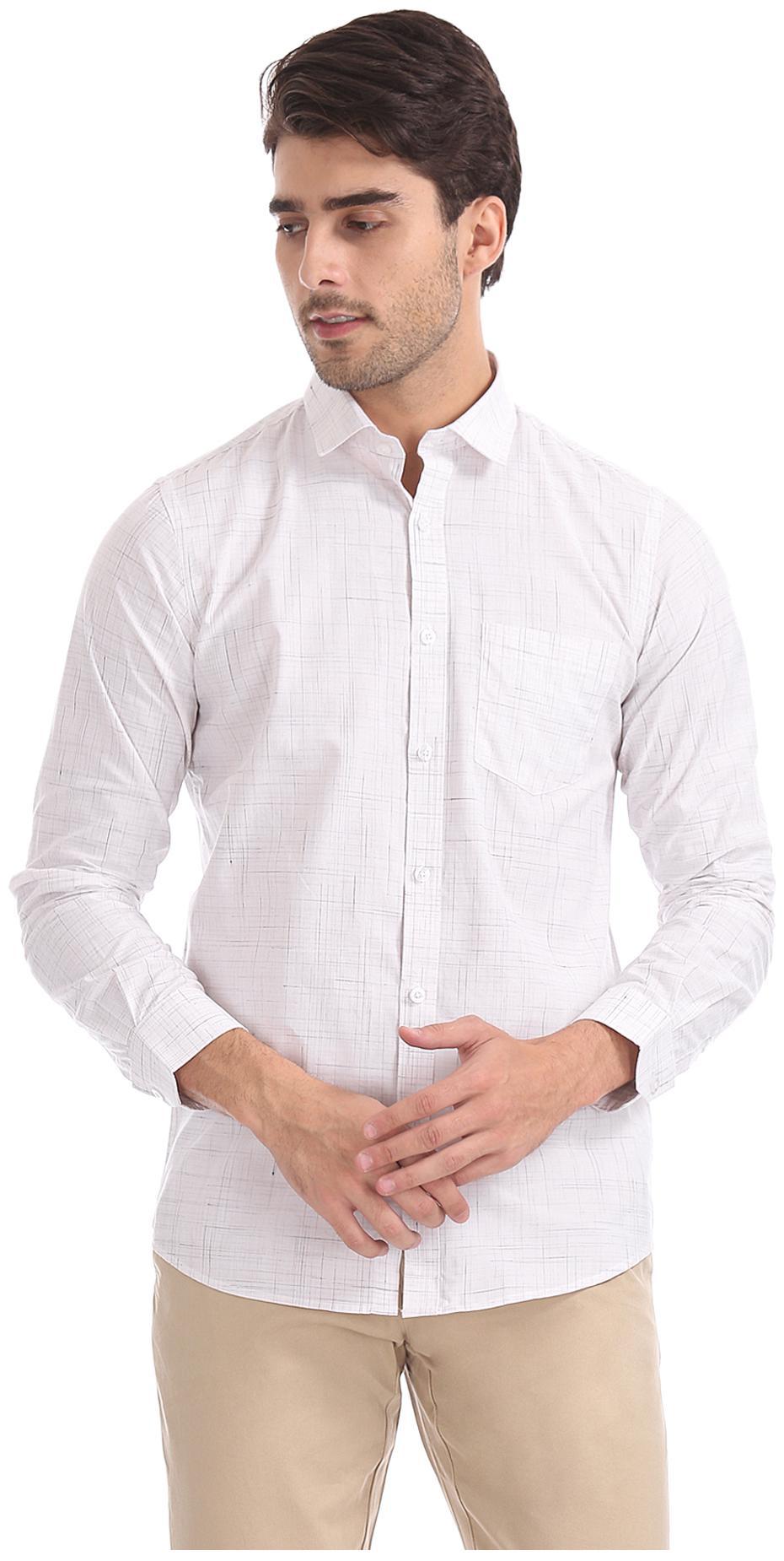 

Excalibur Men Slim fit Formal Shirt - White
