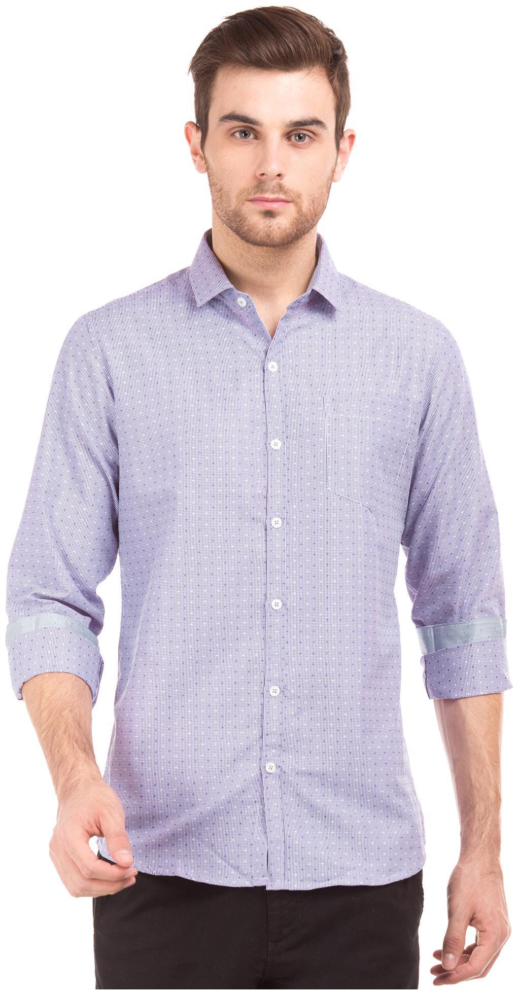 

Excalibur Men Slim fit Formal Shirt - Purple