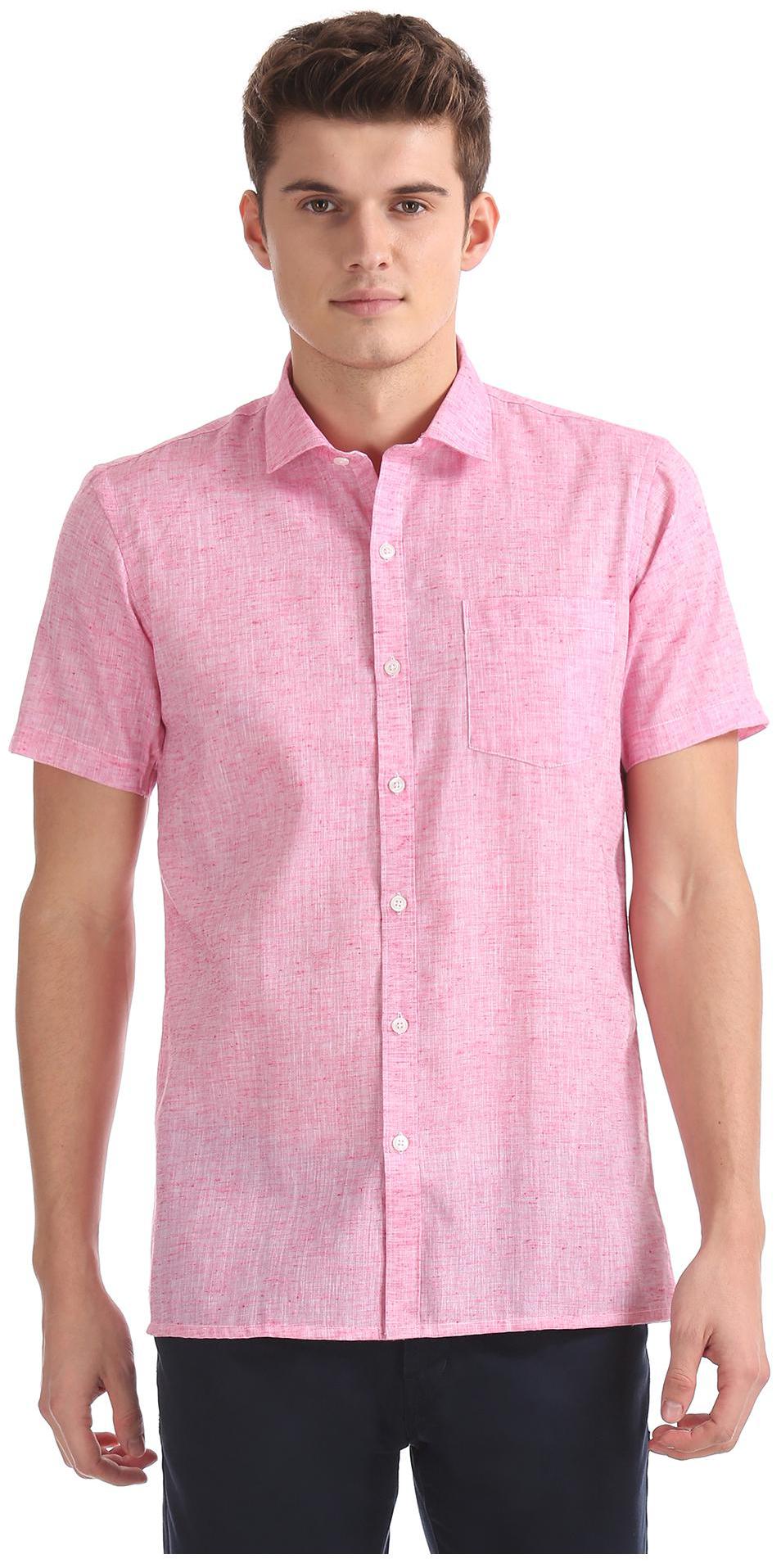 

Excalibur Men Regular fit Formal Shirt - Pink