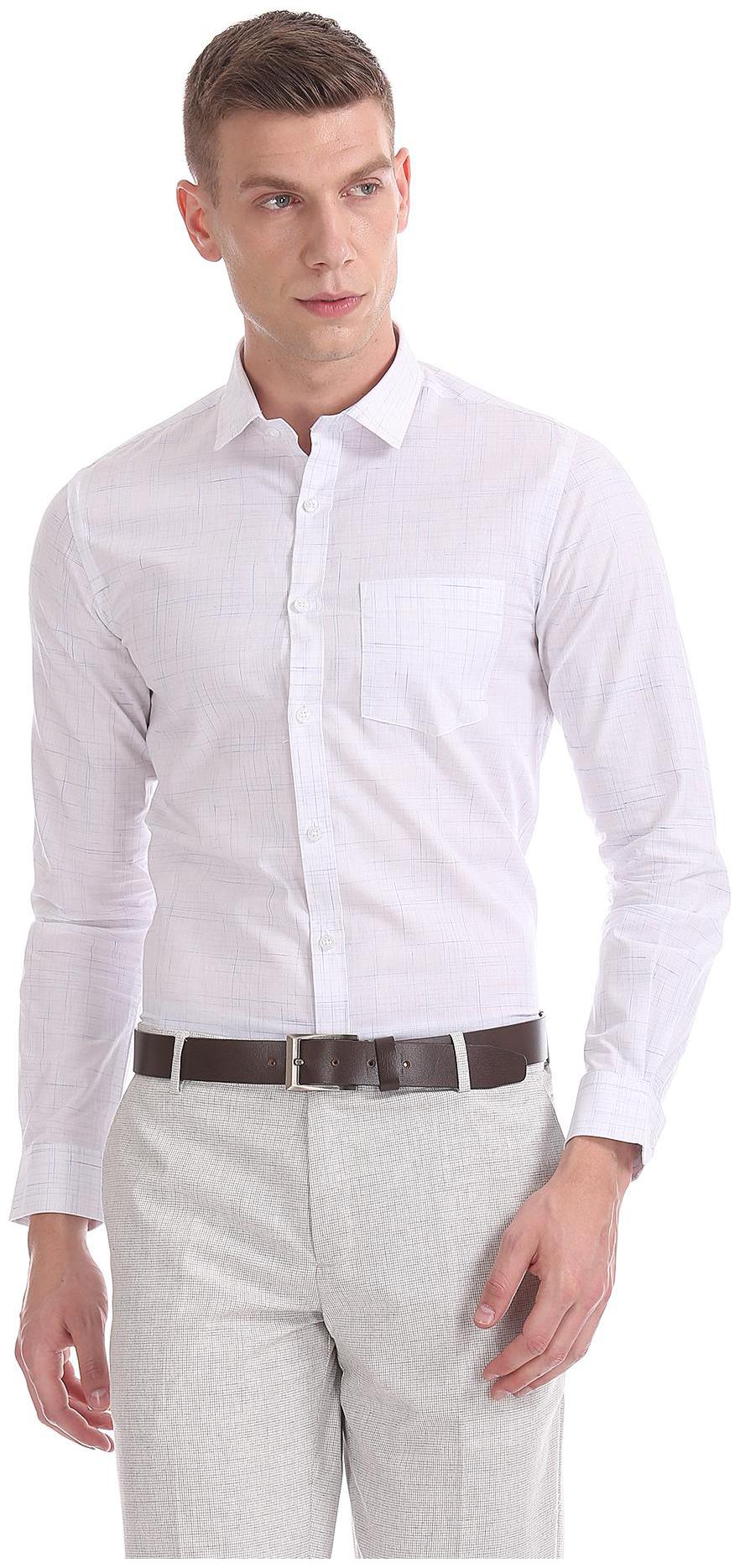 

Excalibur Men Slim fit Formal Shirt - White