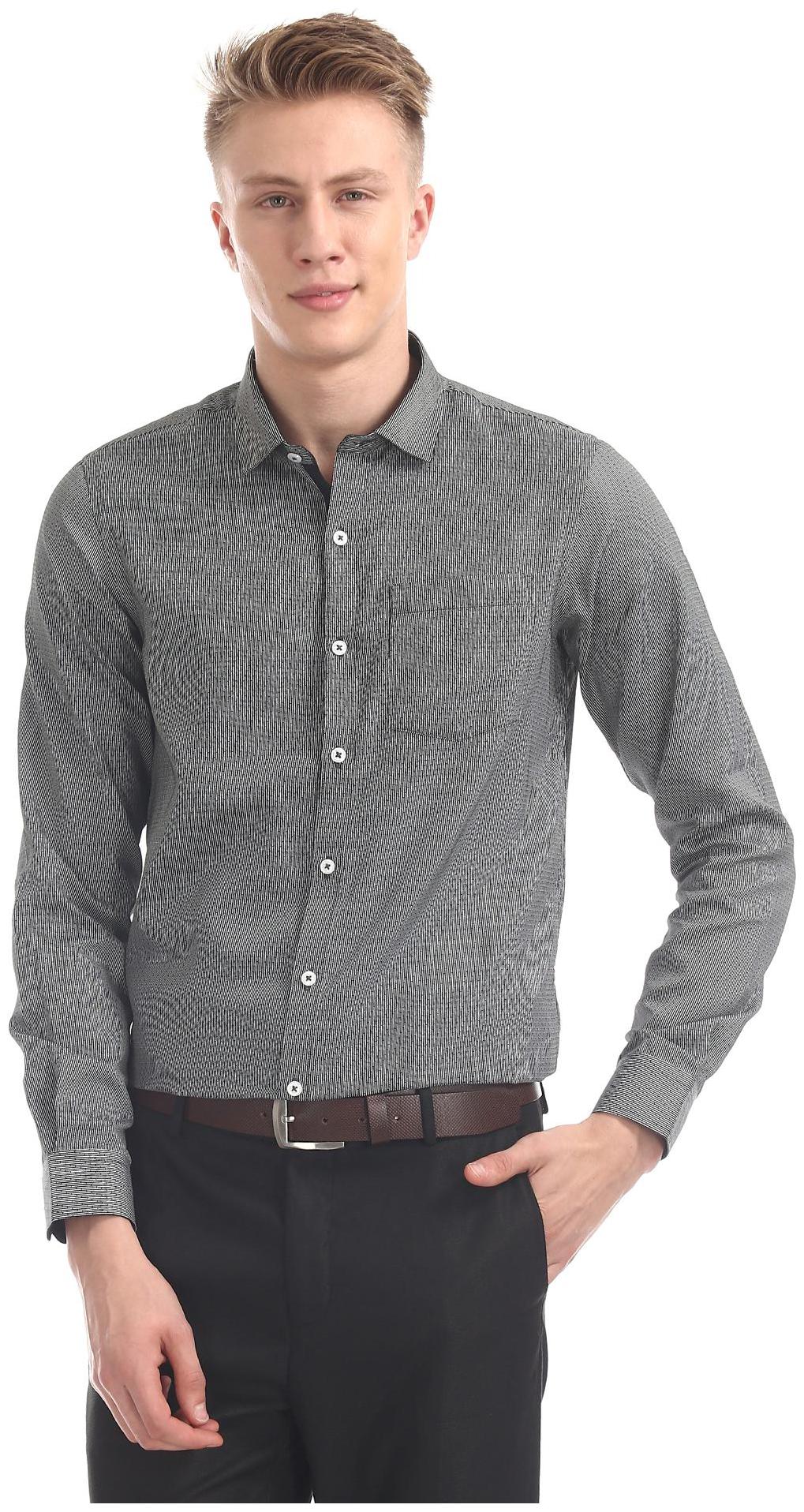 

Excalibur Men Slim fit Formal Shirt - Black