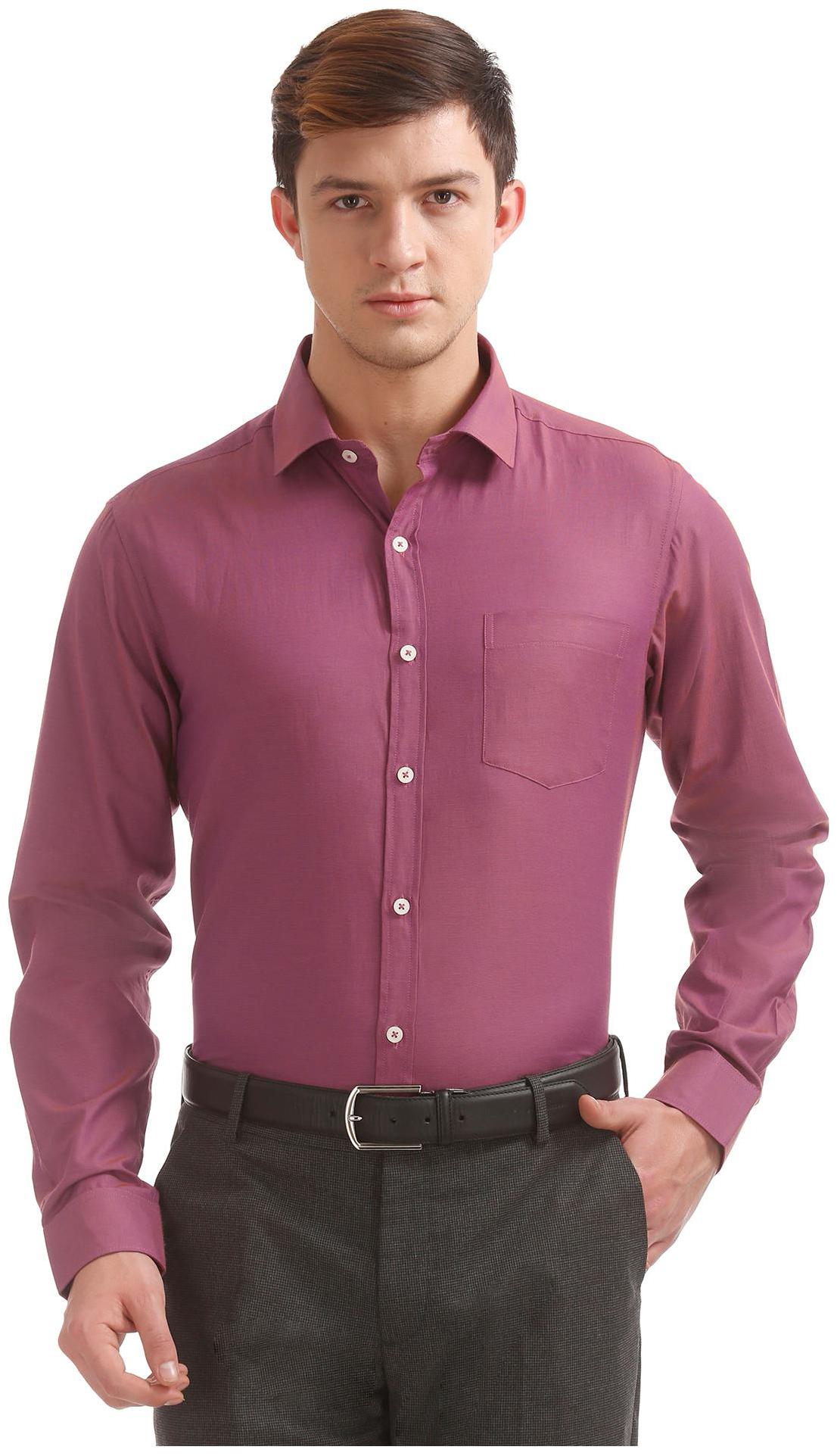 

Excalibur Men Regular fit Formal Shirt - Pink