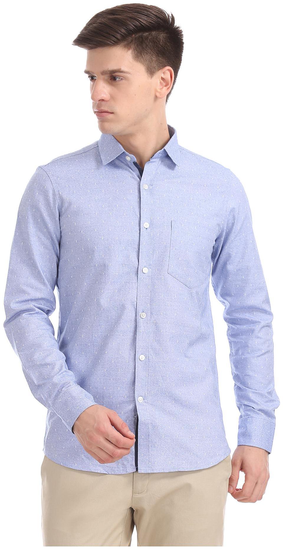 

Excalibur Men Slim fit Formal Shirt - Blue