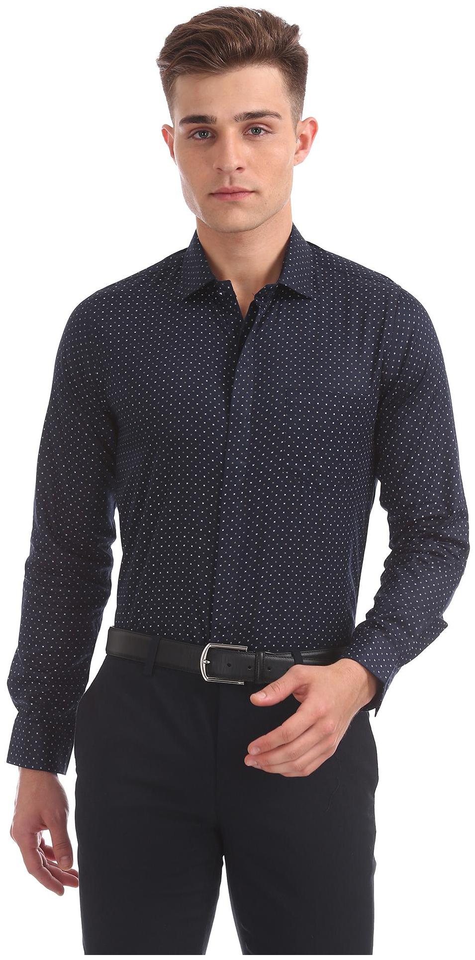 

Excalibur Men Super slim fit Formal Shirt - Blue
