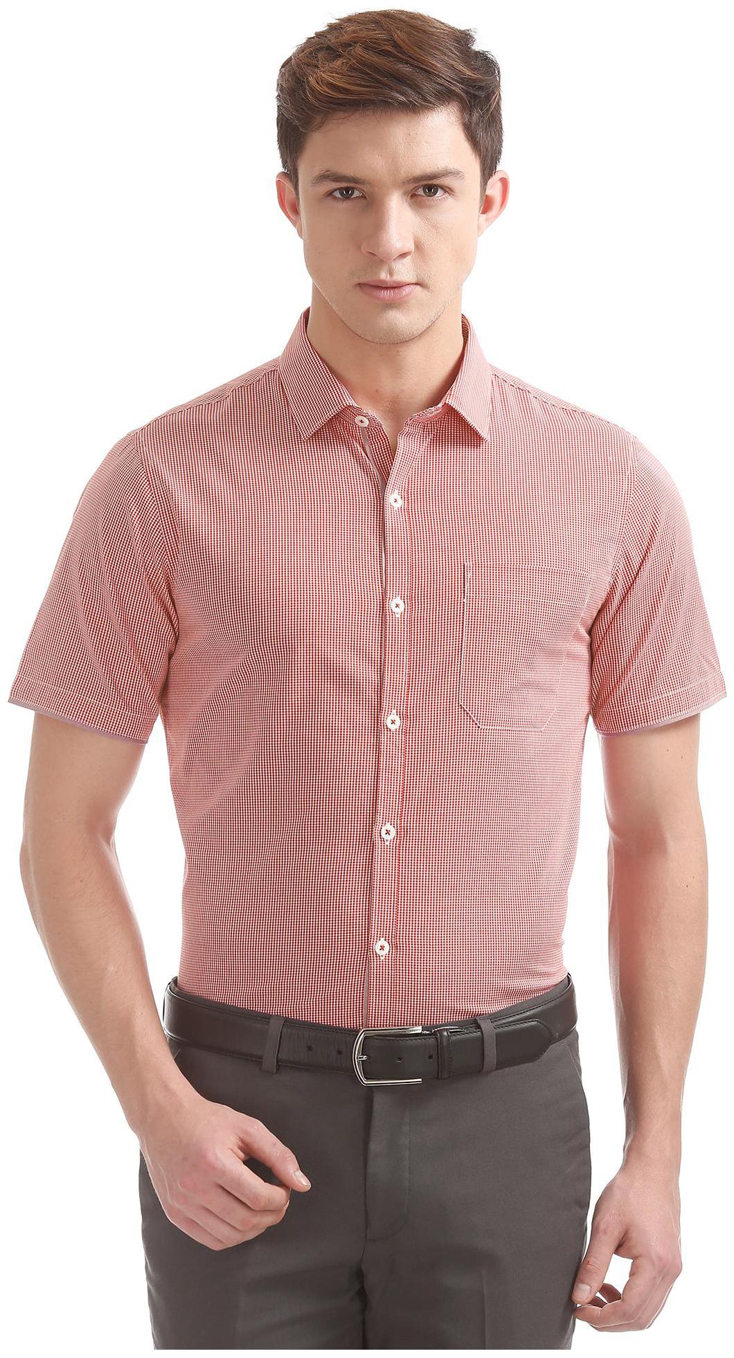 

Excalibur Men Slim fit Formal Shirt - Red