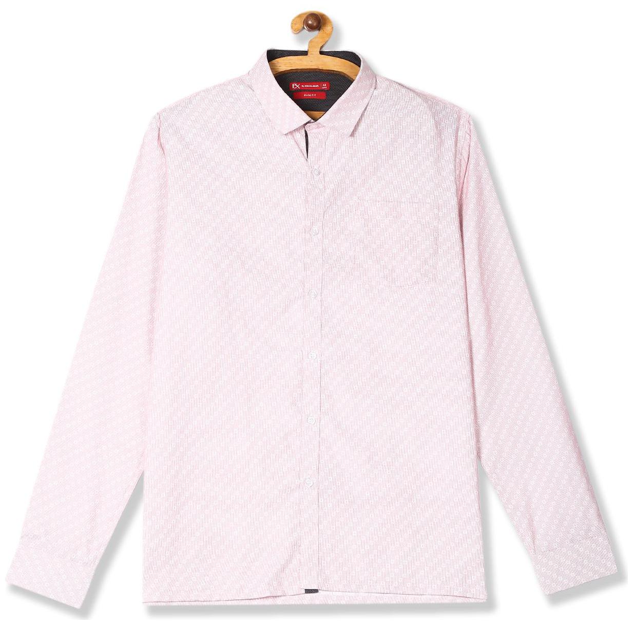 

Excalibur Men Slim fit Formal Shirt - Pink