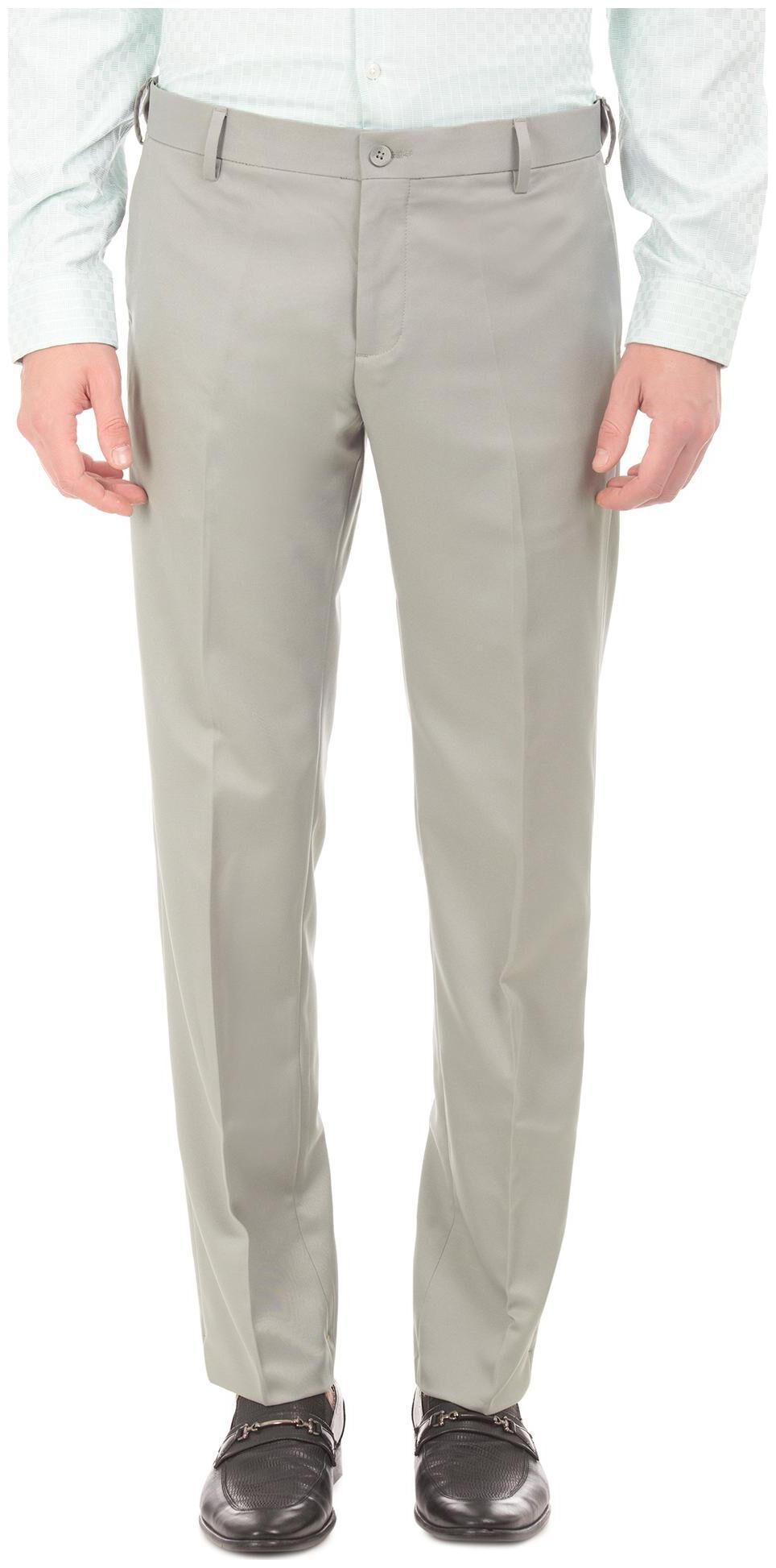

Excalibur Men Solid Regular Fit Formal Trouser - Grey