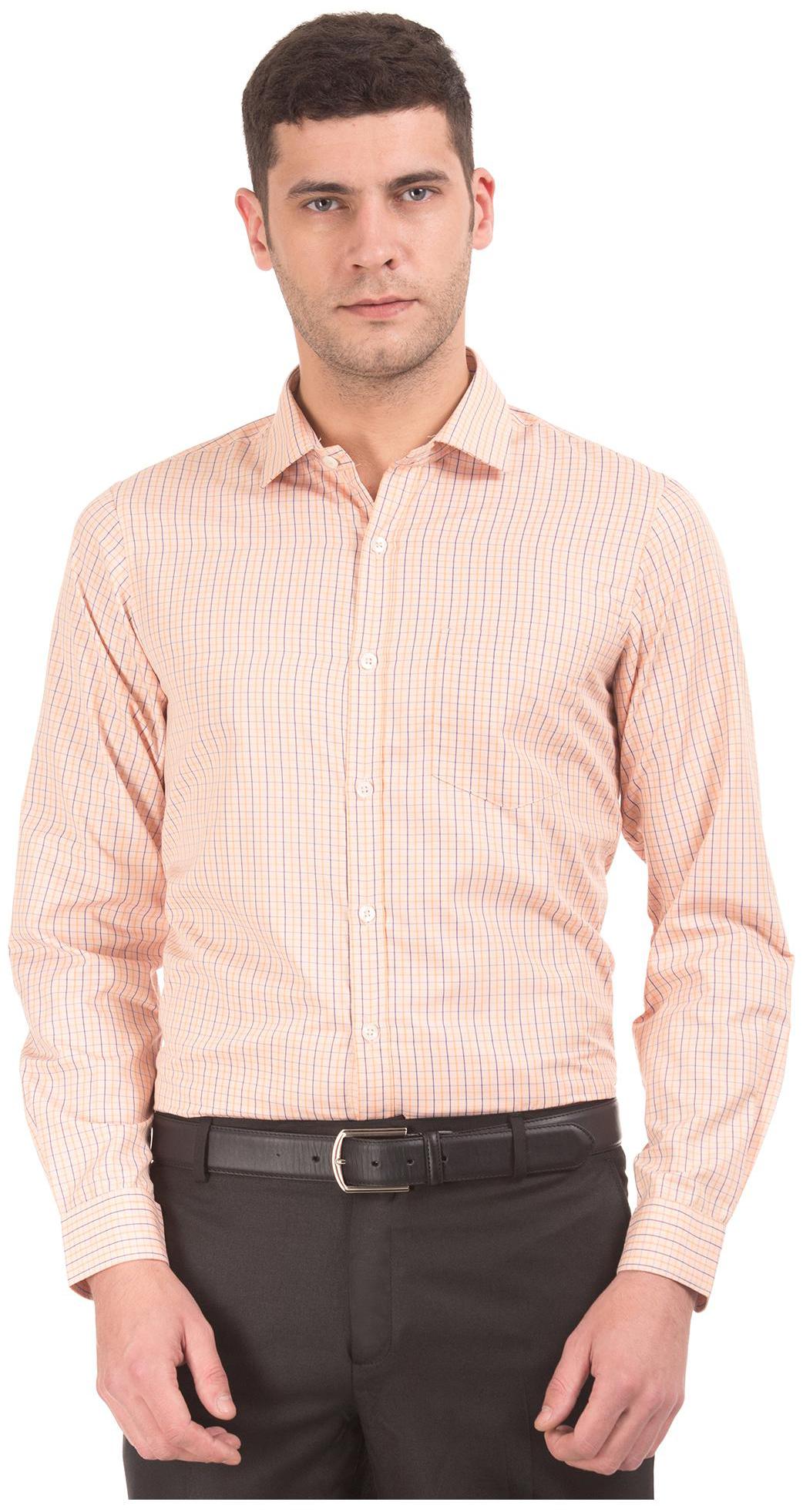 

Excalibur Men Slim fit Formal Shirt - Orange