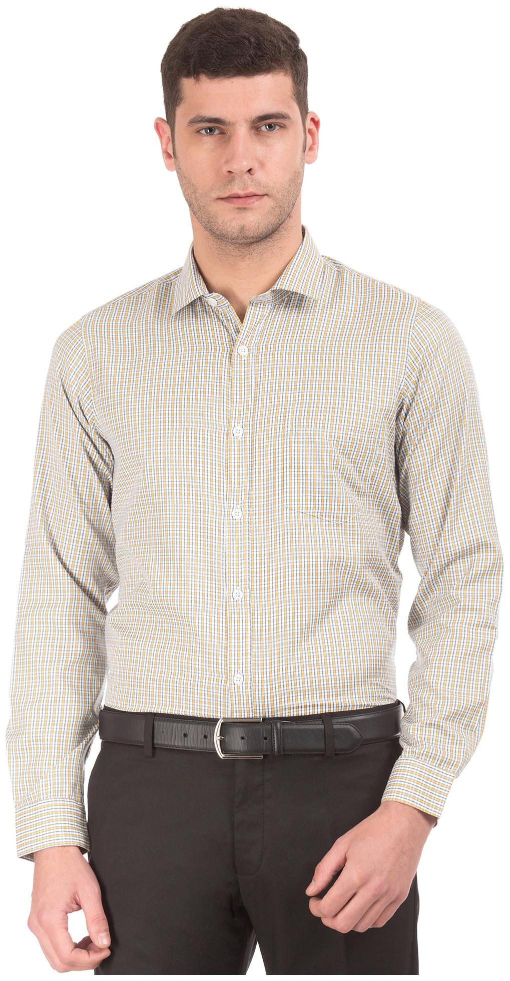 

Excalibur Men Slim fit Formal Shirt - Yellow