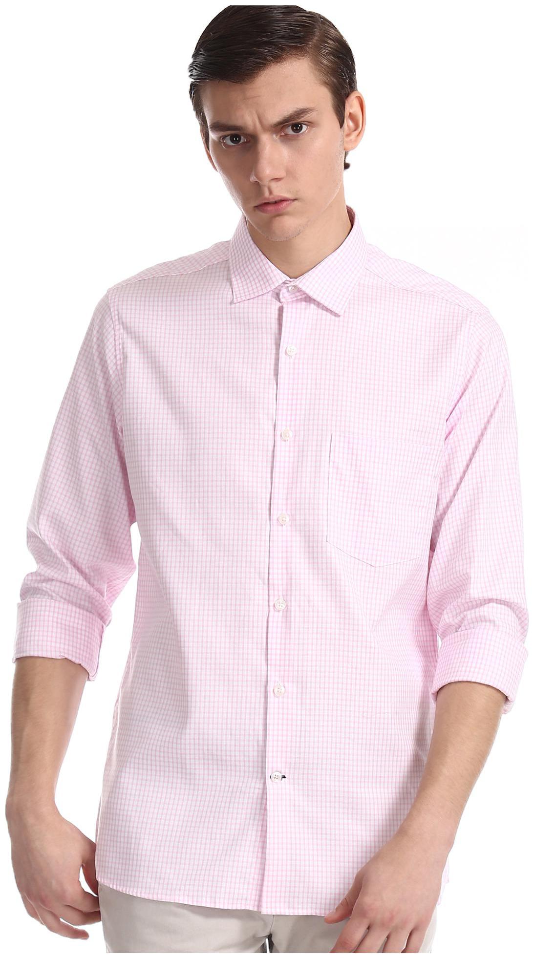 

Excalibur Men Regular fit Formal Shirt - Pink