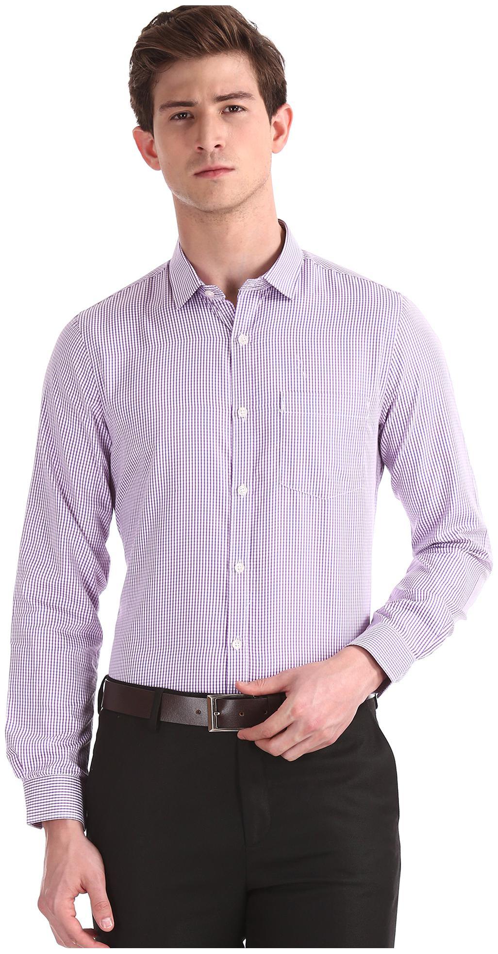 

Excalibur Men Regular fit Formal Shirt - Purple