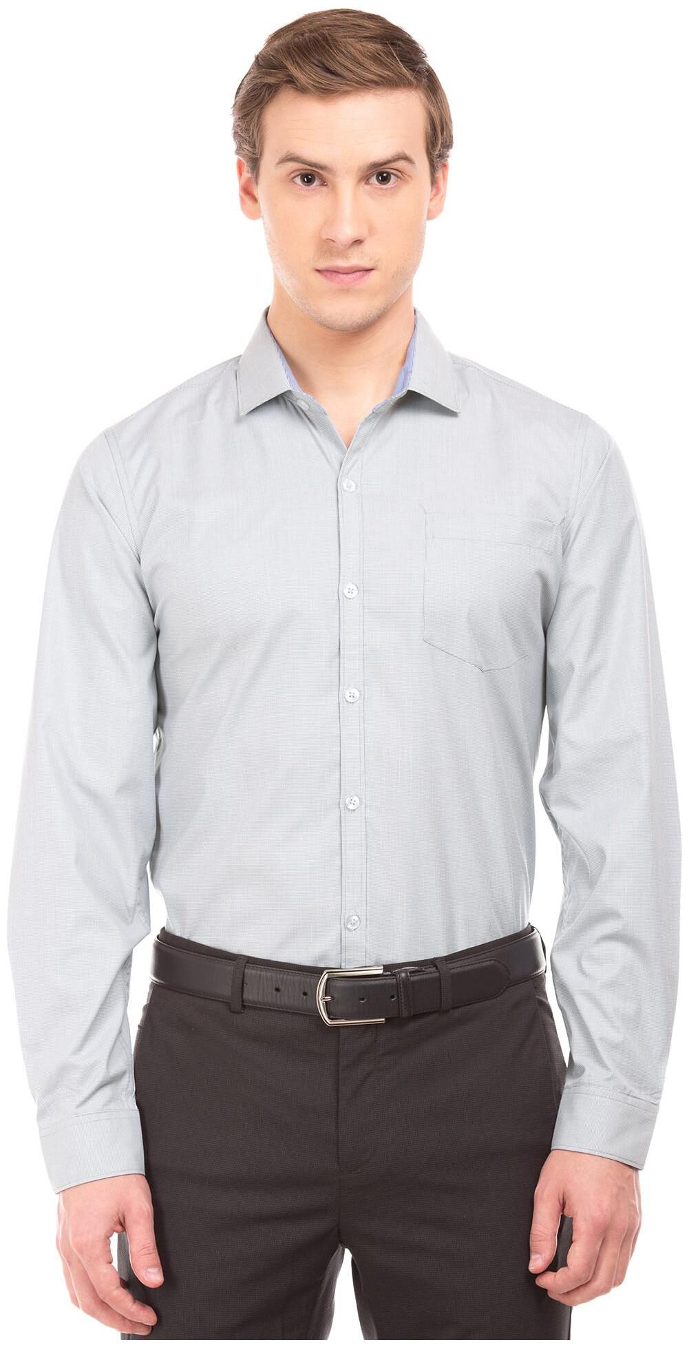 

Excalibur Men Slim fit Formal Shirt - Grey