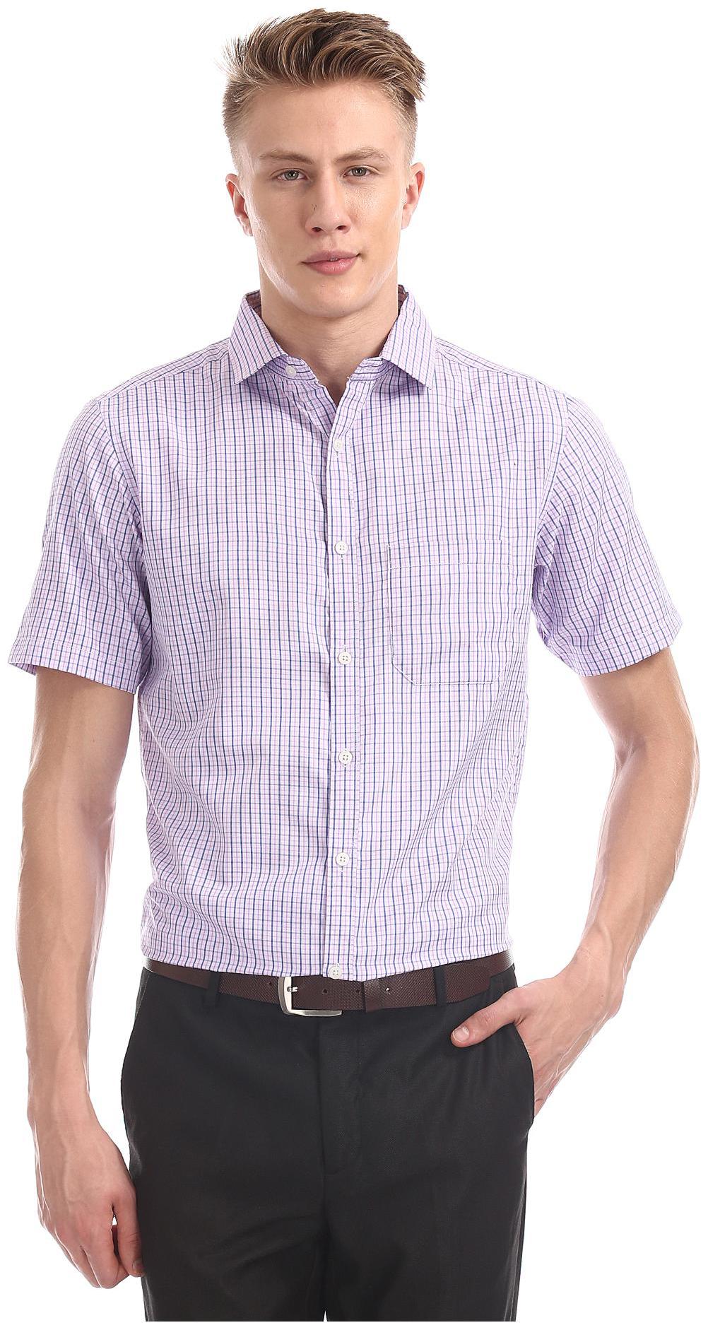 

Excalibur Men Regular fit Formal Shirt - Purple