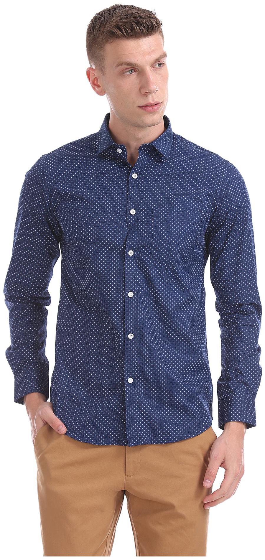 

Excalibur Men Slim fit Formal Shirt - Blue