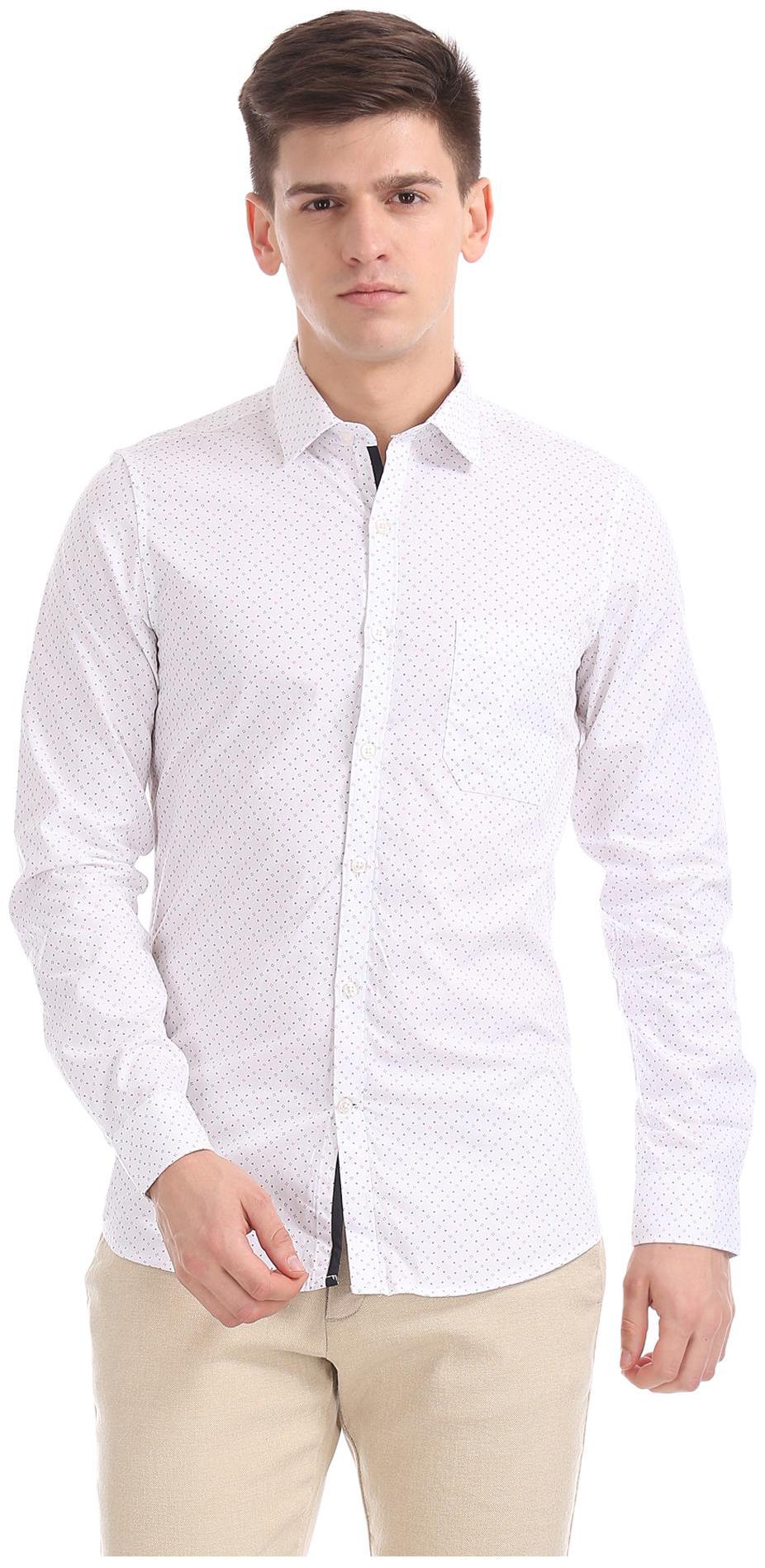 

Excalibur Men Super slim fit Formal Shirt - White