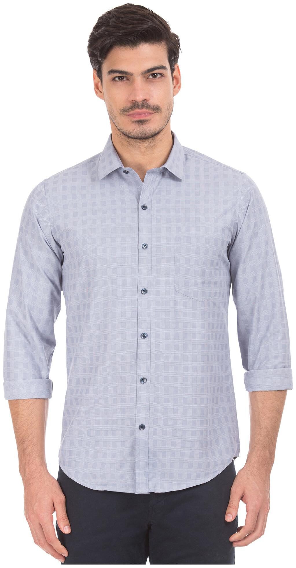 

Excalibur Men Slim fit Formal Shirt - Blue
