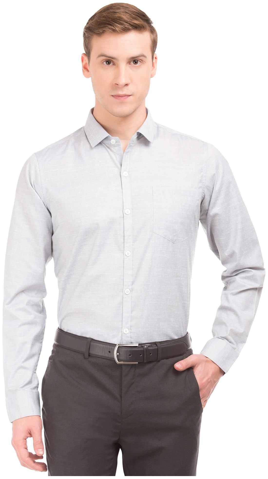 

Excalibur Men Slim fit Formal Shirt - Grey