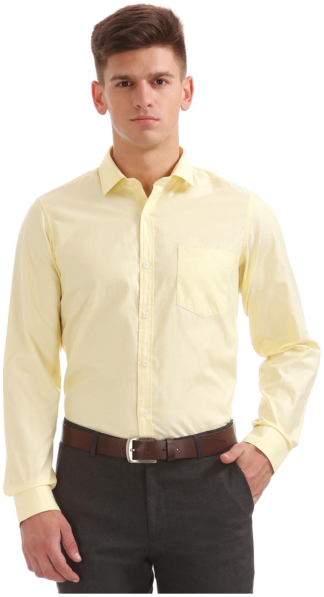 

Excalibur Men Regular fit Formal Shirt - Yellow