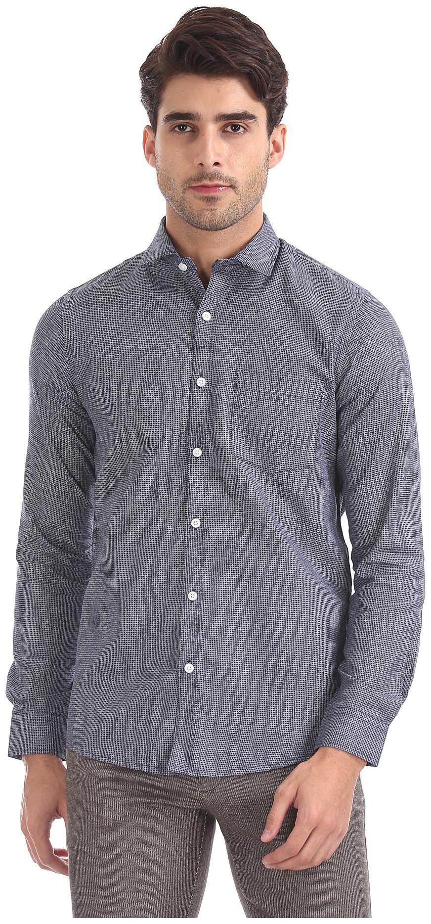 

Excalibur Men Slim fit Formal Shirt - Blue