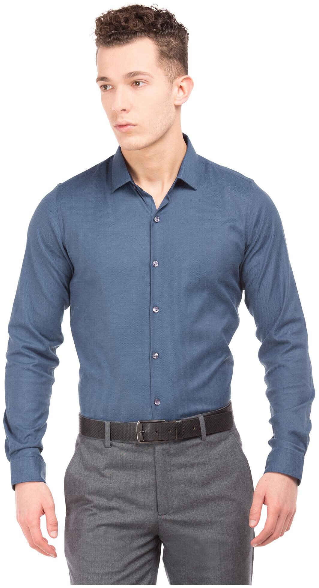

Excalibur Men Slim fit Formal Shirt - Blue
