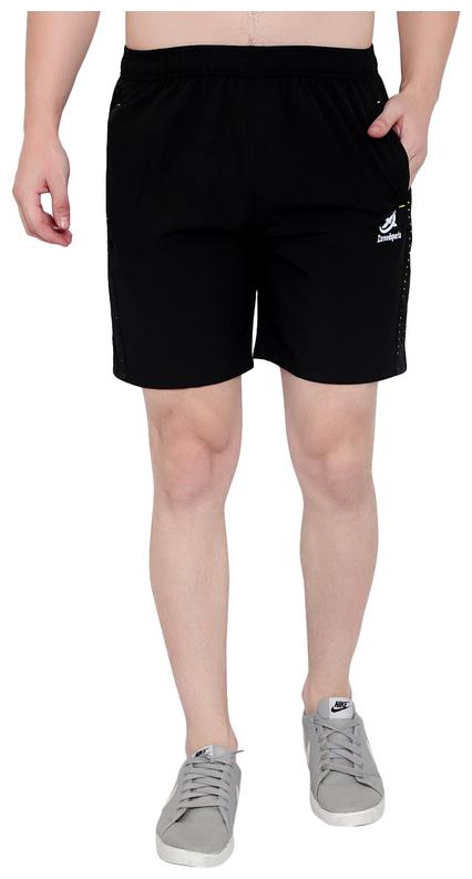 

Exceedsports Men Black Regular Fit Regular Shorts